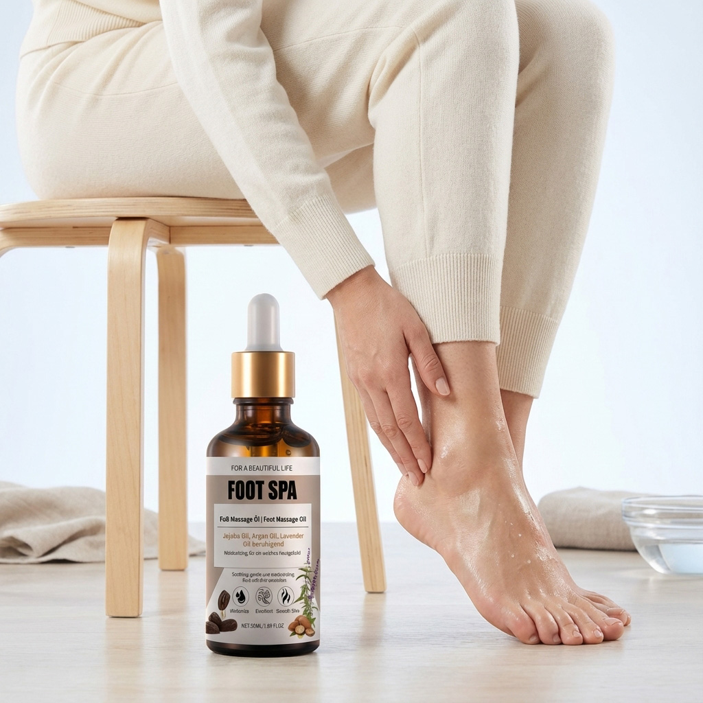 Foot Massage Essential Oil Mild Soft Smooth Texture Light Easy Absorb Daily Skin Foot Care Treatment