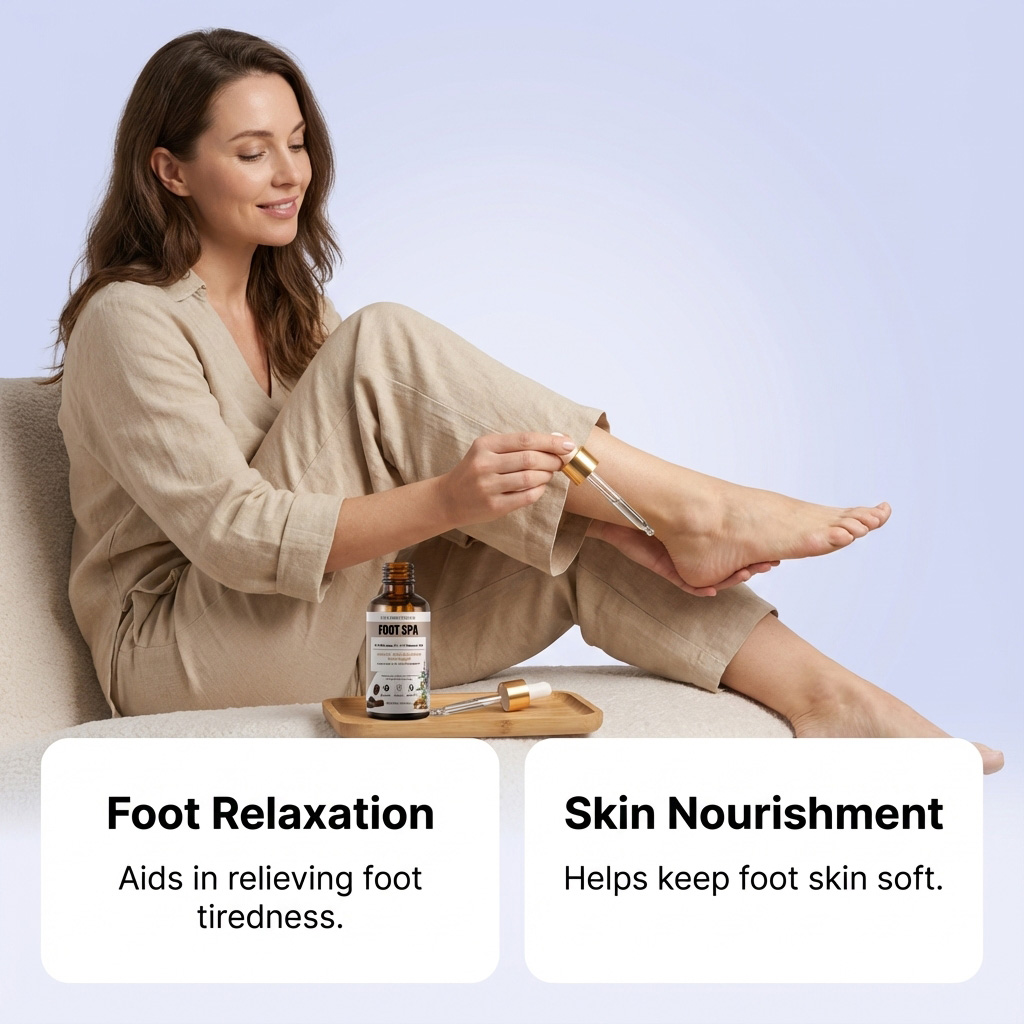 Foot Massage Essential Oil Mild Soft Smooth Texture Light Easy Absorb Daily Skin Foot Care Treatment
