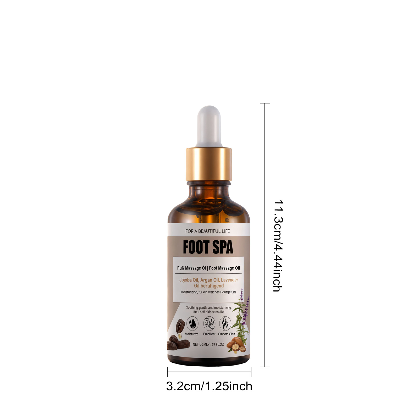 Foot Massage Essential Oil Mild Soft Smooth Texture Light Easy Absorb Daily Skin Foot Care Treatment