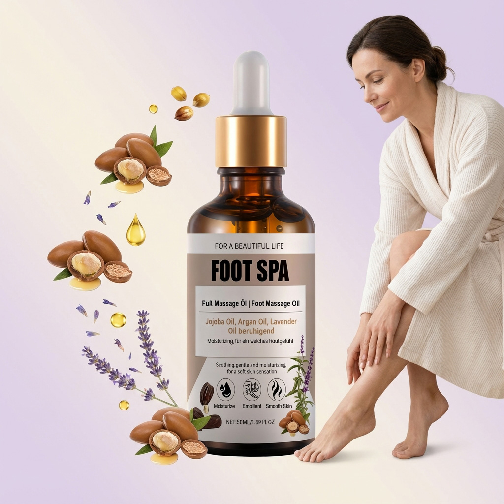 Foot Massage Essential Oil Mild Soft Smooth Texture Light Easy Absorb Daily Skin Foot Care Treatment