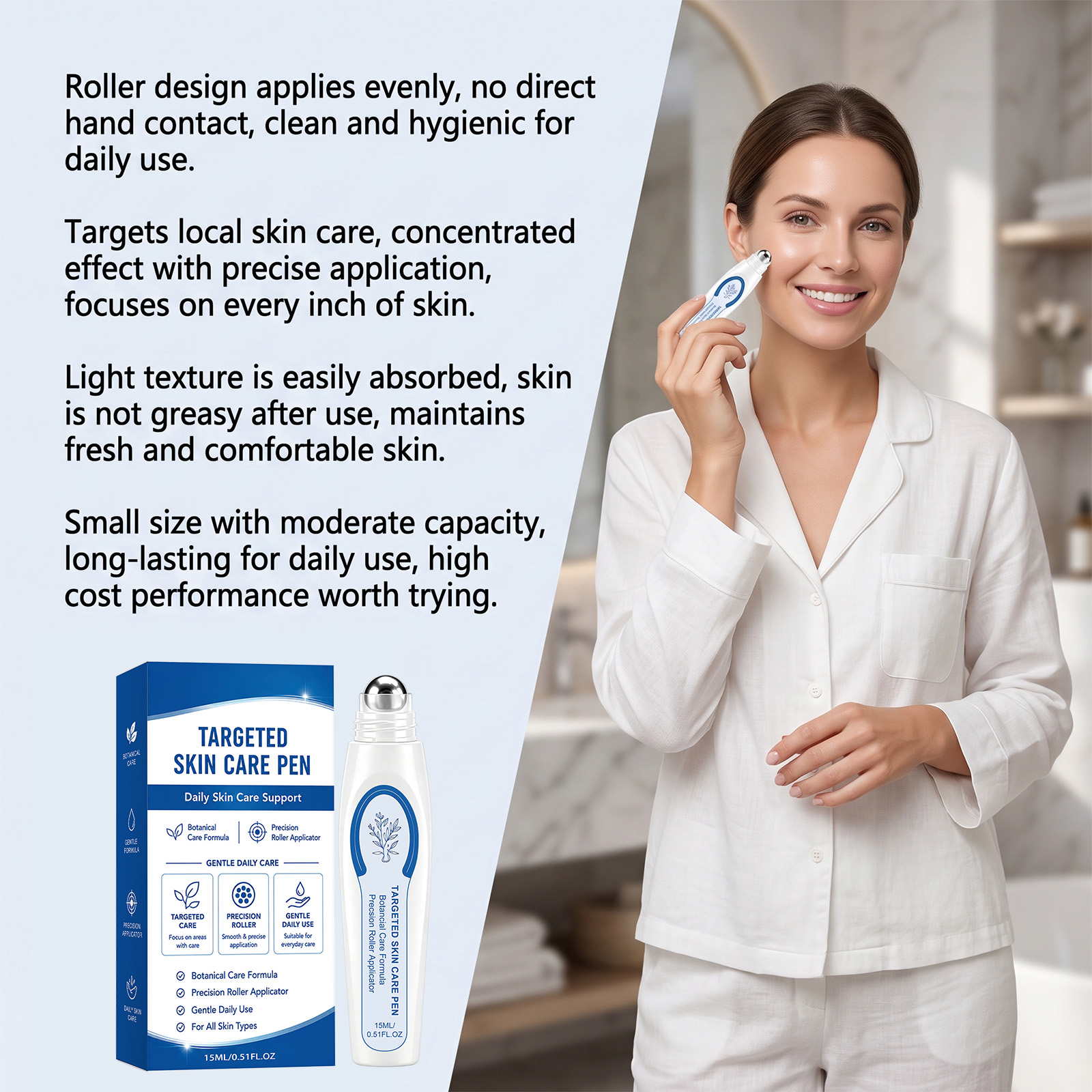 Botanical Skin Smoothing Care Pen Light Texture Mild Formula Fresh Comfort Nourish Skin Daily Care