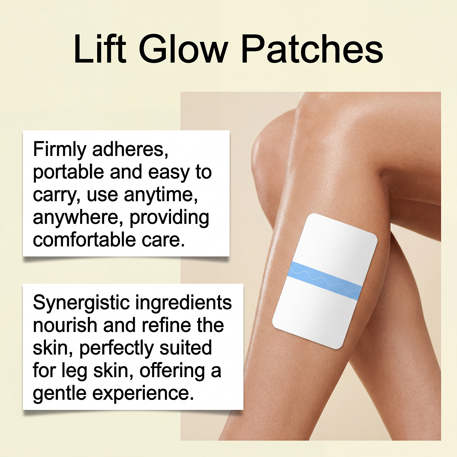 Leg Care Patch Daily Gentle Soft Breathable Easy Operate Convenient External Skin Treatment
