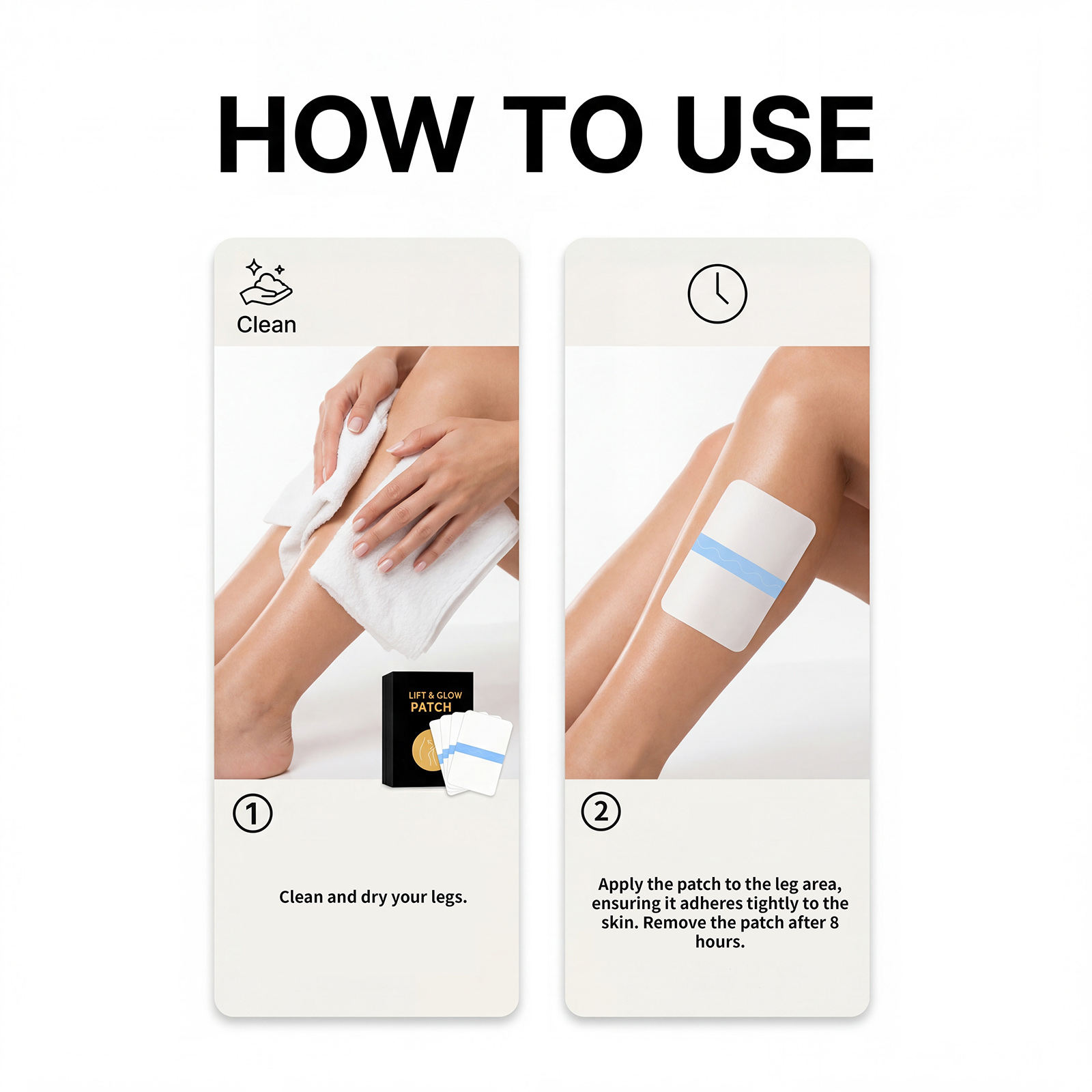 Leg Care Patch Daily Gentle Soft Breathable Easy Operate Convenient External Skin Treatment