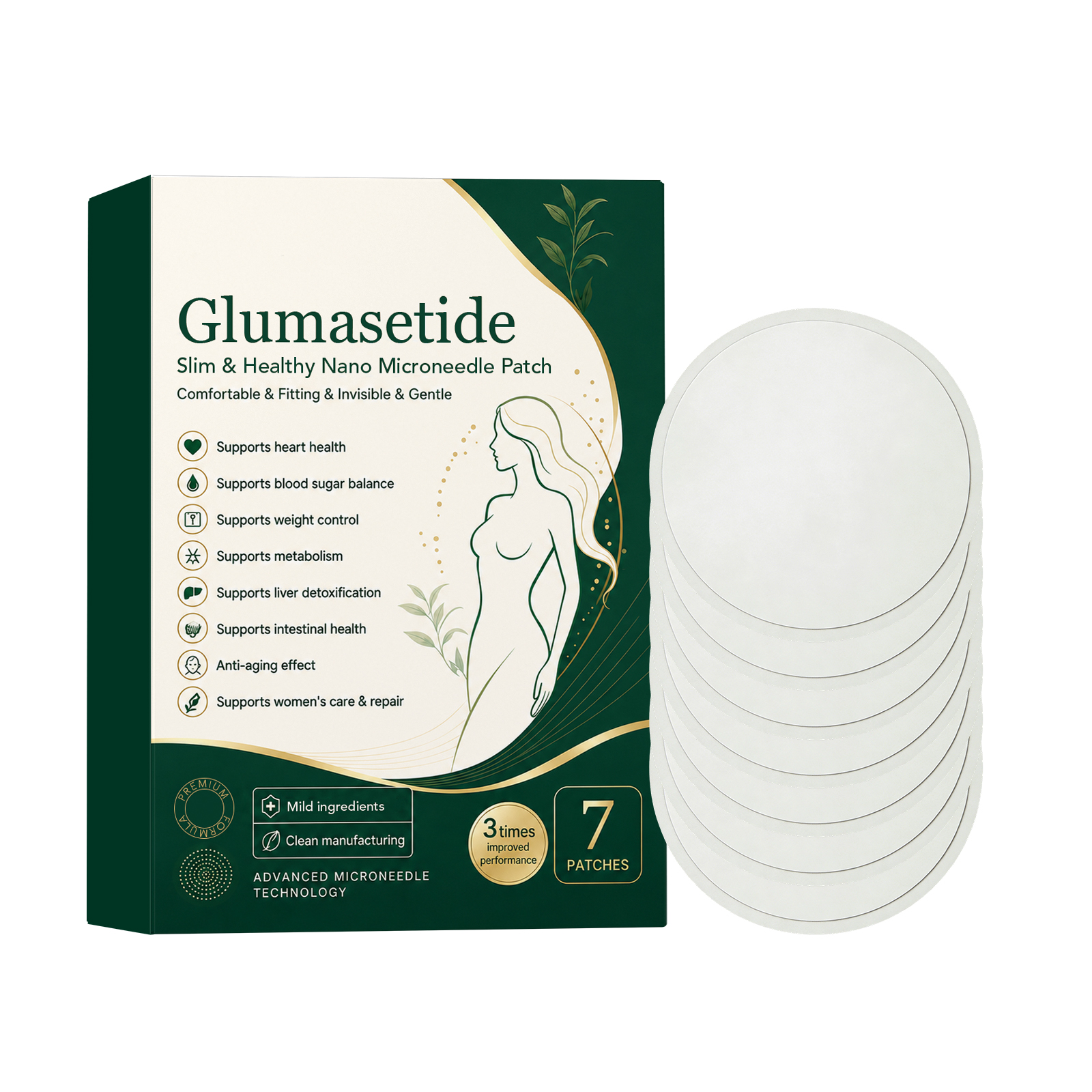 Nano Care Patch Skin Friendly Breathable Figure Shaping Light Convenient Body Daily Management