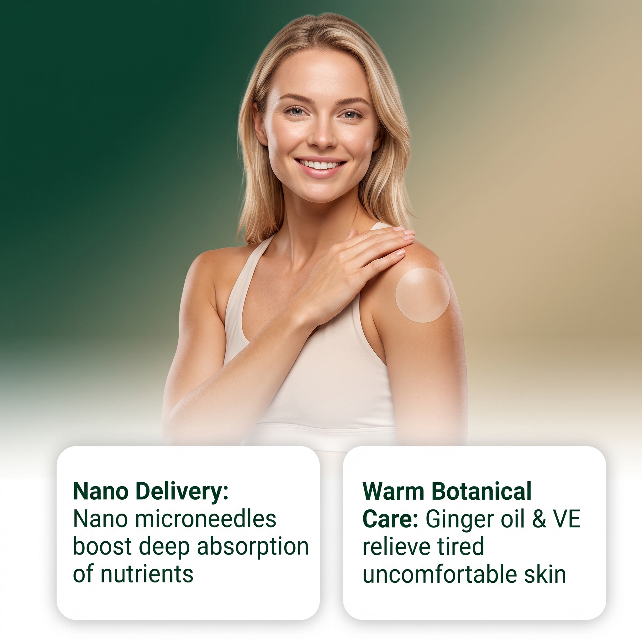 Nano Care Patch Skin Friendly Breathable Figure Shaping Light Convenient Body Daily Management