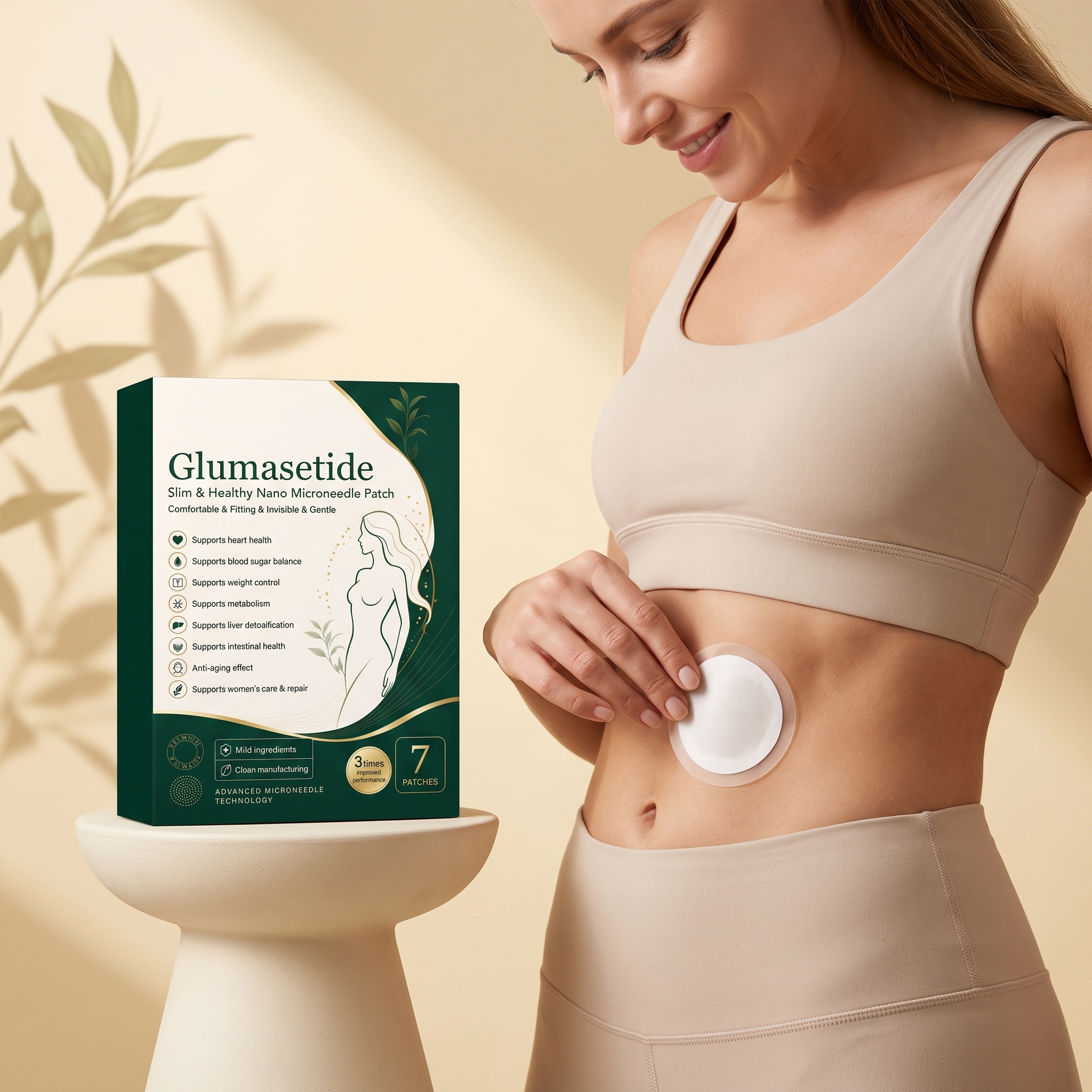 Nano Care Patch Skin Friendly Breathable Figure Shaping Light Convenient Body Daily Management