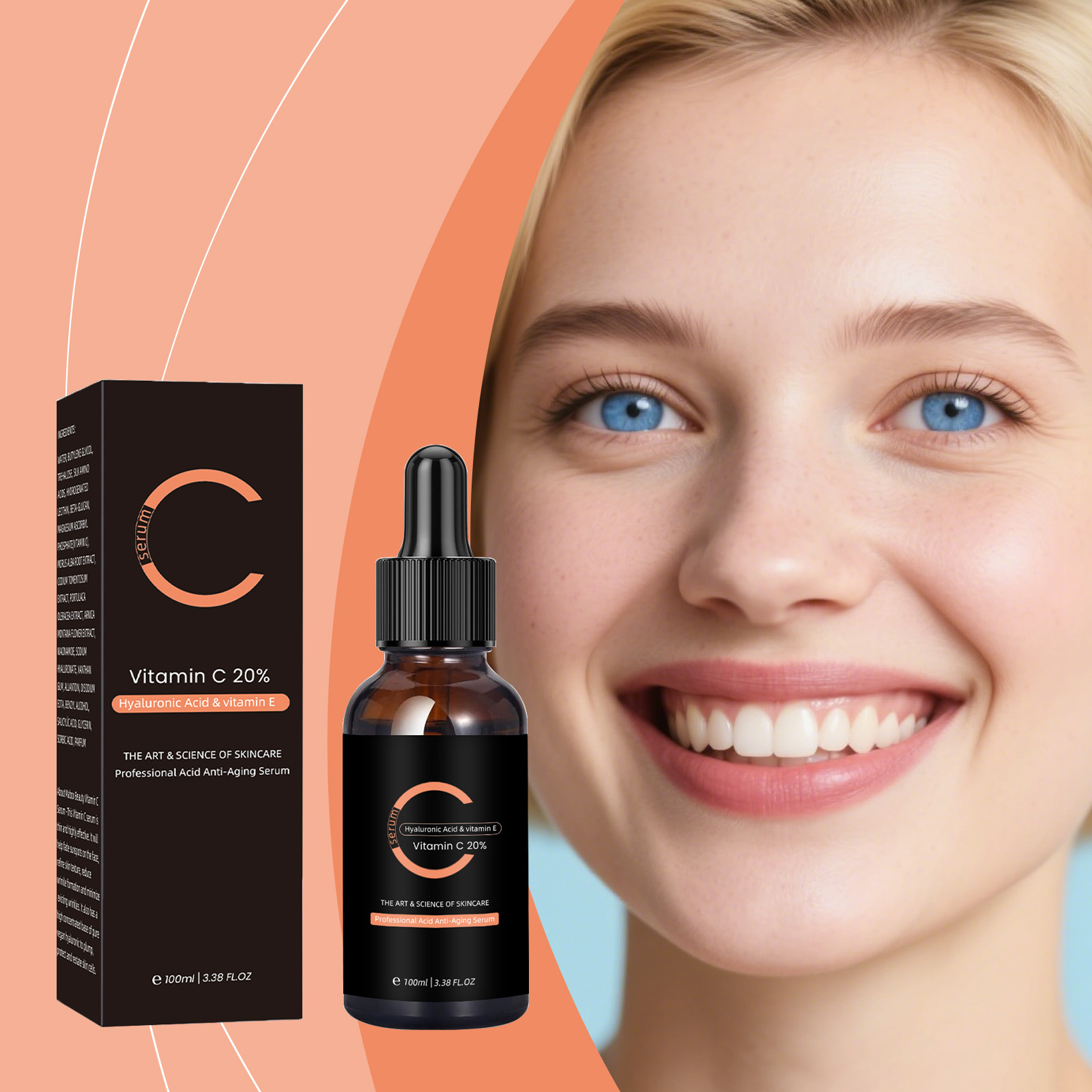 Vitamin C Facial Essence Liquid Tender Nourish Facial Skin Moisturizing Brightening Skin Care Hydrating Care Essence Liquid