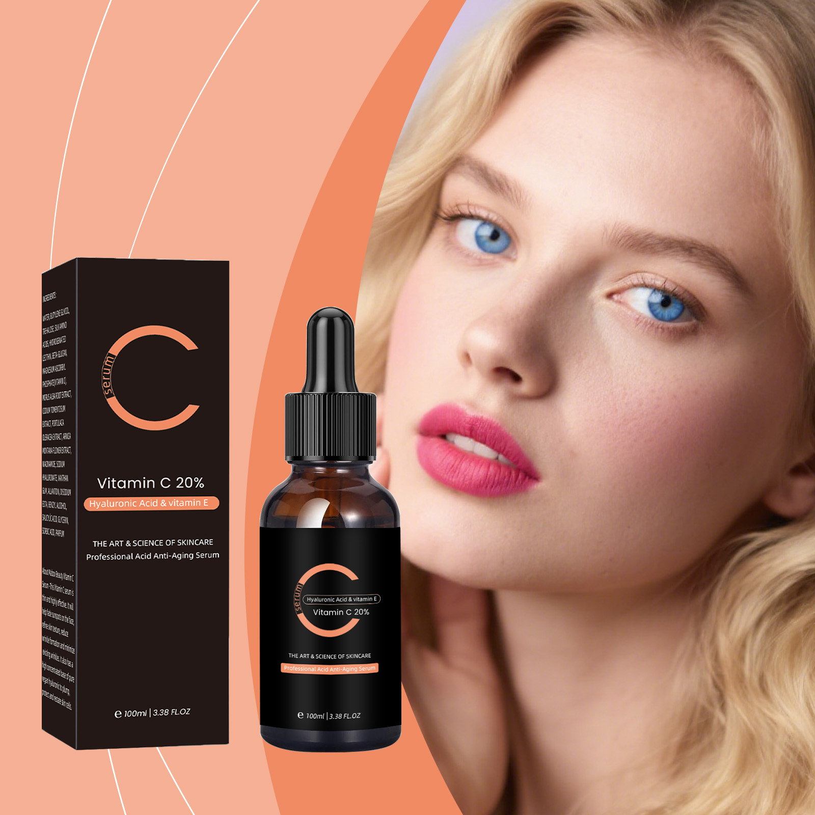 Vitamin C Facial Essence Liquid Tender Nourish Facial Skin Moisturizing Brightening Skin Care Hydrating Care Essence Liquid