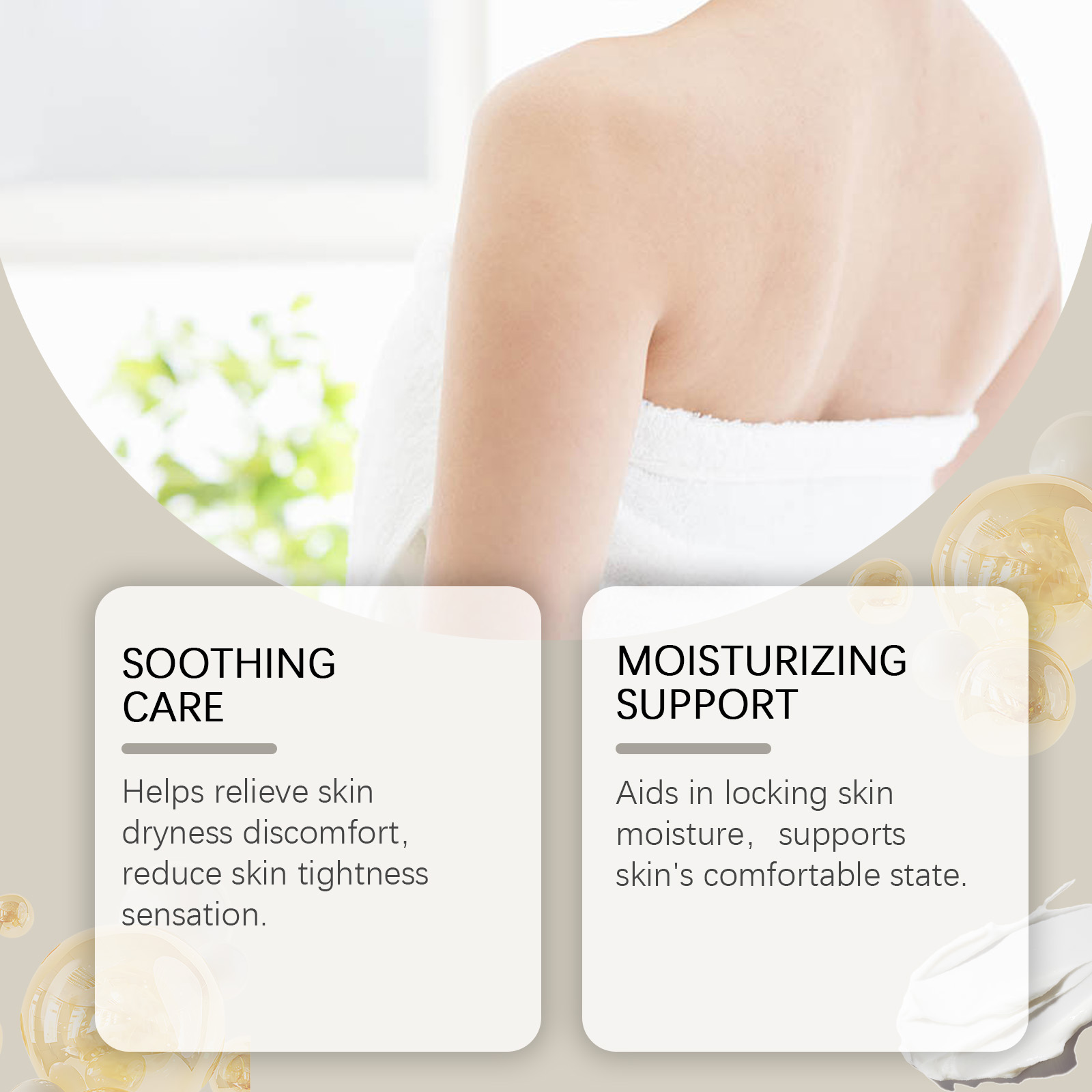 Body Moisturizing Luster Emollient Cream Smooth Delicate Skin Hydrating Refreshing Comfortable Non Sticky Daily Body Skincare