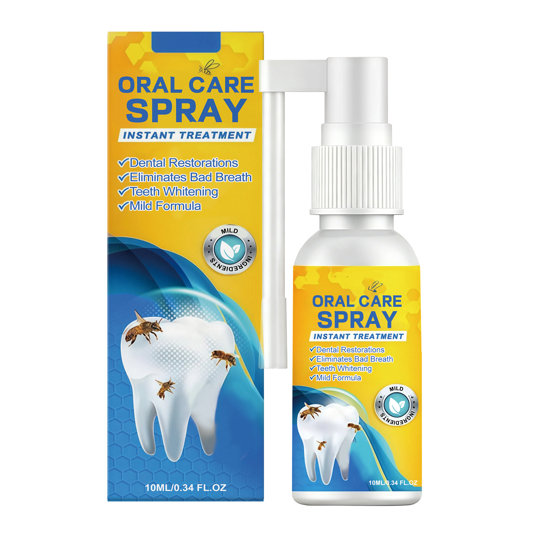 Oral Care Spray Daily Mild Care Teeth Cleaning Comfort Oral Fresh Long Lasting Fragrance Care Spray