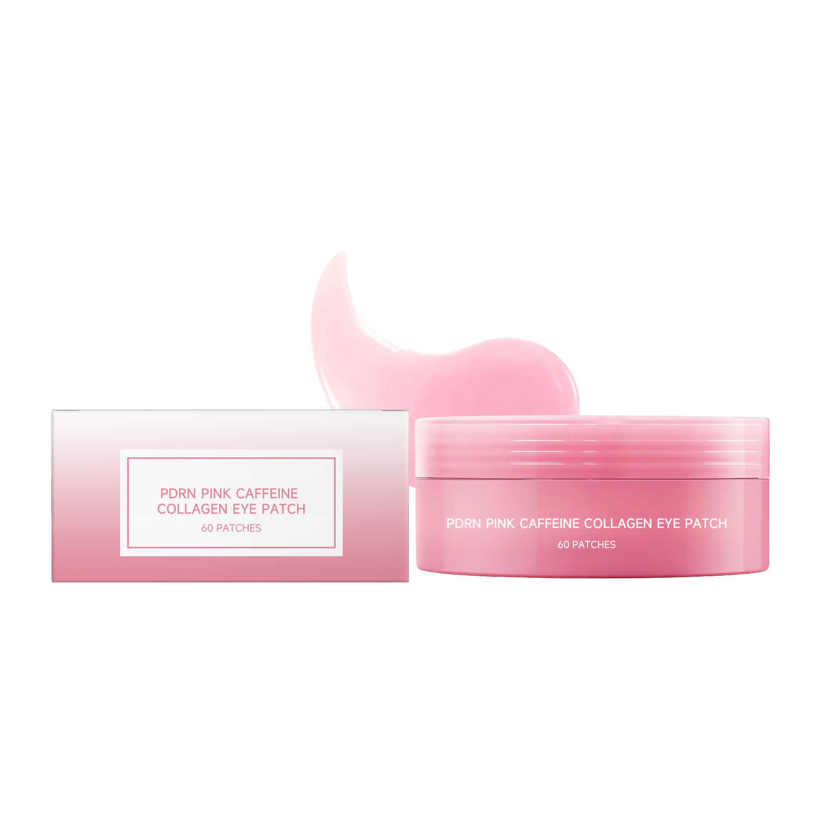 Pink Collagen Eye Mask Mild Hydrating Care Lock Moisture Elastic Smooth Improve Eye Area Sagging
