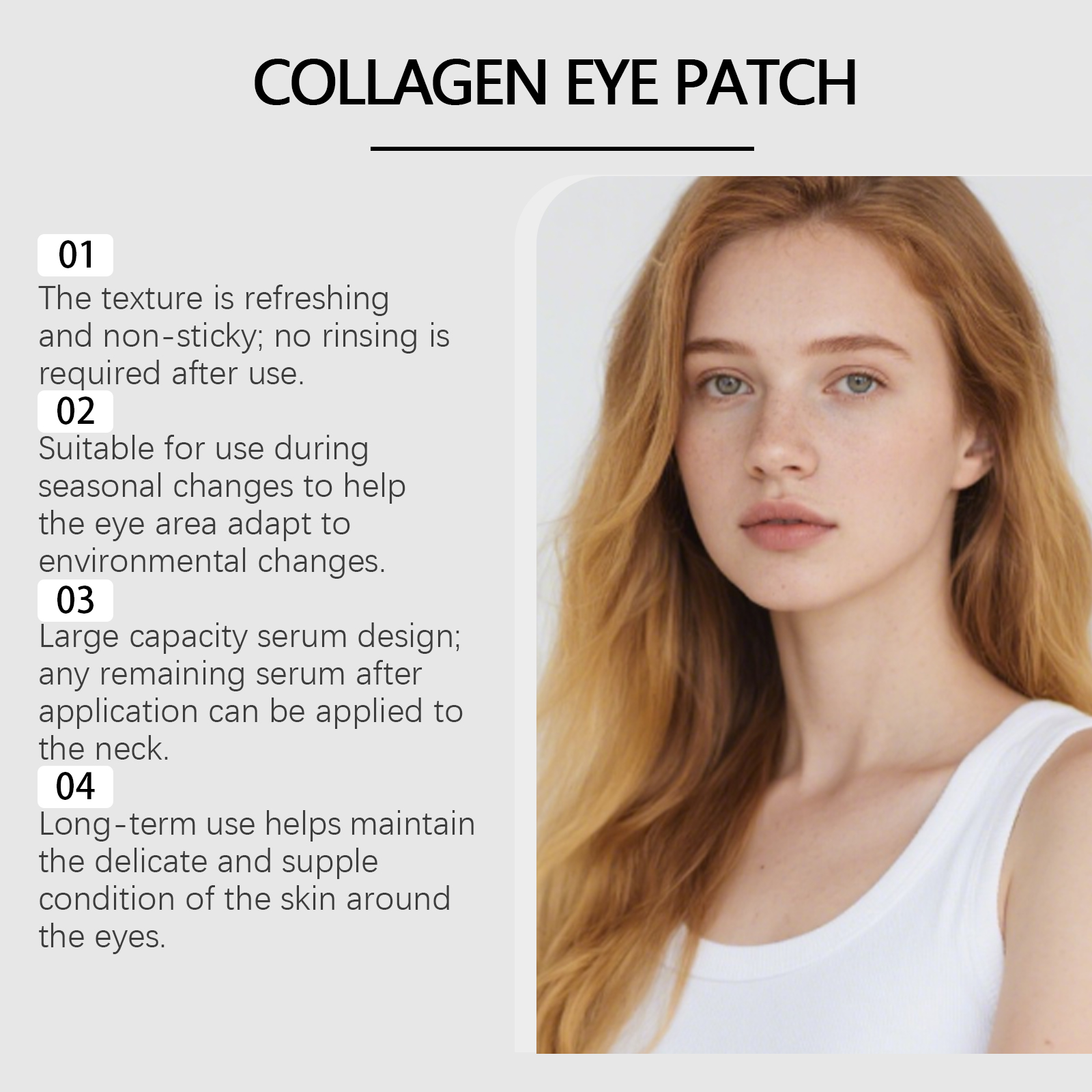 Pink Collagen Eye Mask Mild Hydrating Care Lock Moisture Elastic Smooth Improve Eye Area Sagging