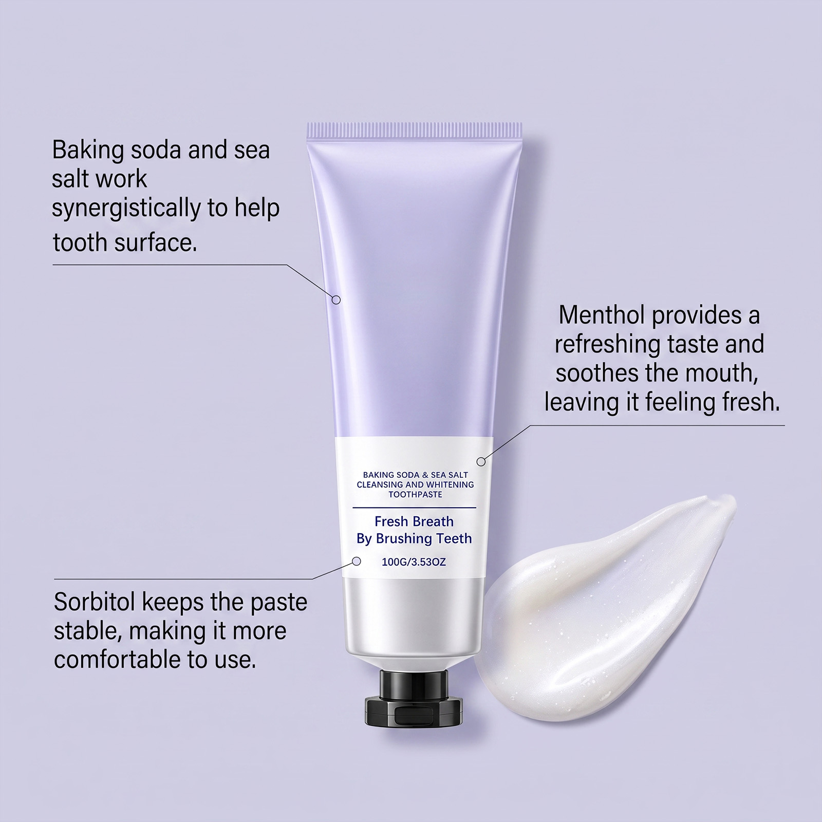 Fresh Remove Stain Toothpaste For Oral Surface Deep Clean Daily Teeth Care