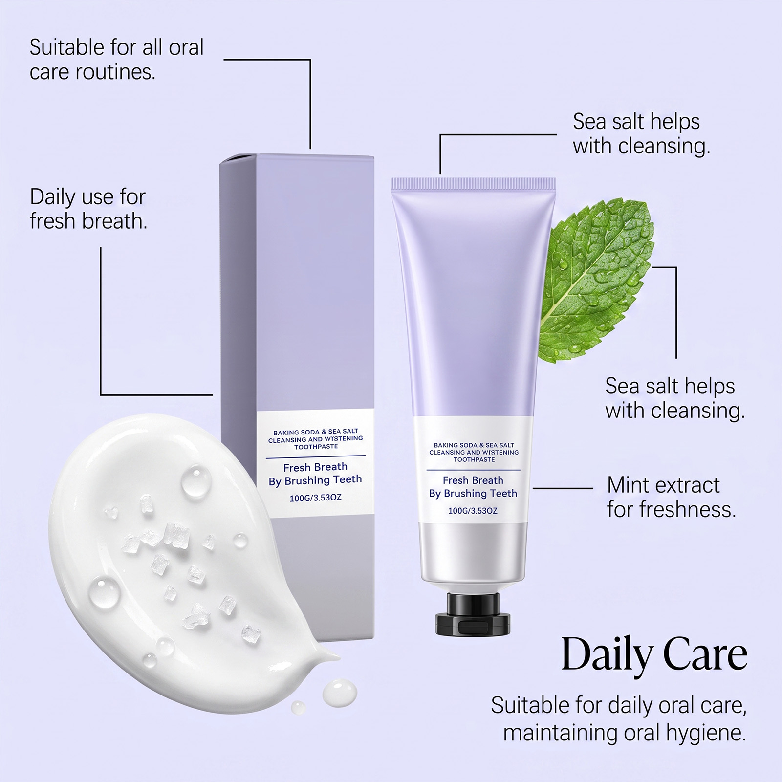 Fresh Remove Stain Toothpaste For Oral Surface Deep Clean Daily Teeth Care