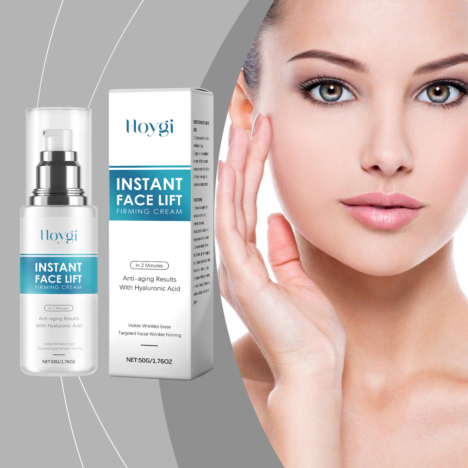 Hyaluronic Acid Moisturizing Lotion Daily Nourishing Cream Gentle Lightweight Facial Skin Care Product