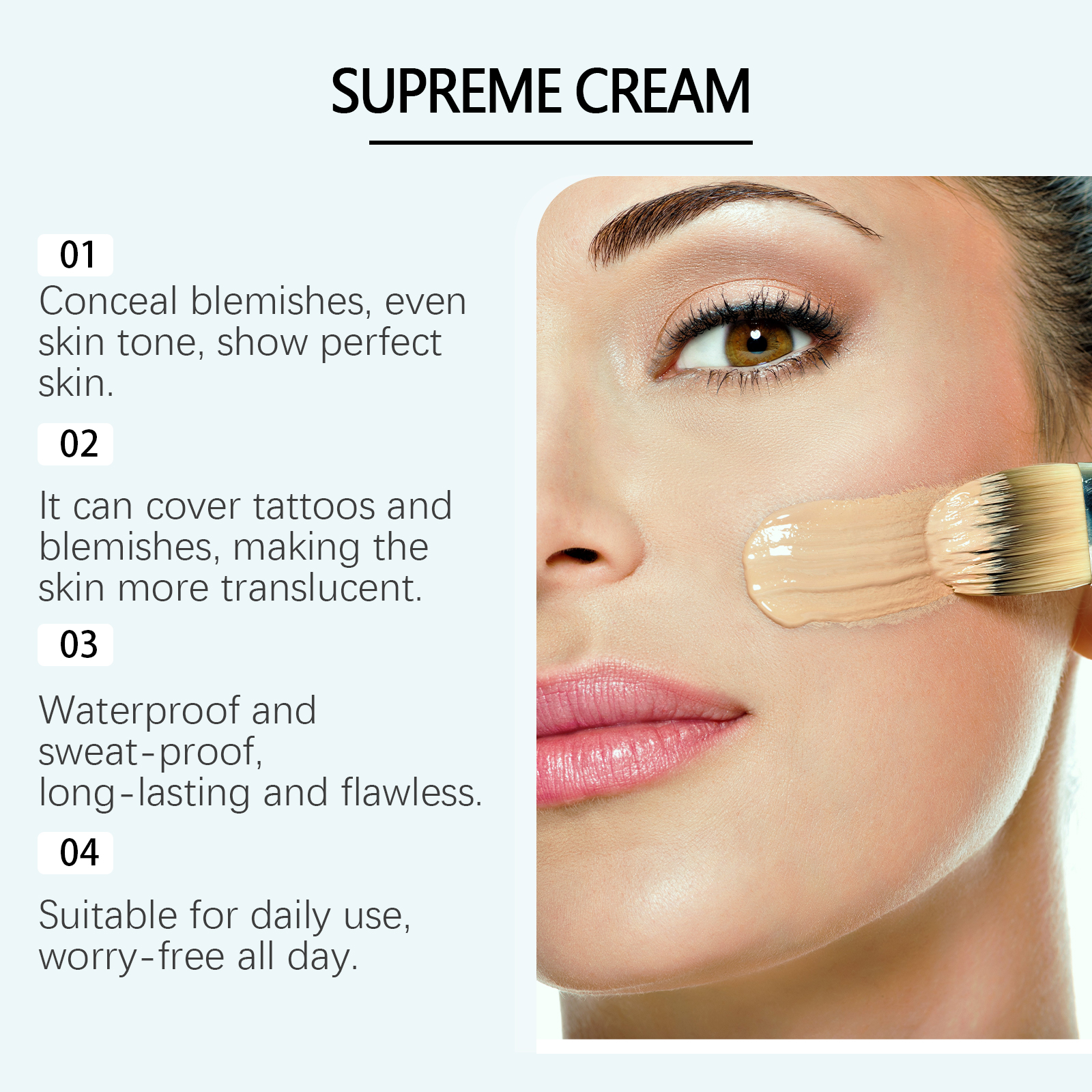 Concealer Improves Dullness Lightweight Adhesive Moisturizing Nourishing Brightening Sheer Long Lasting Concealer