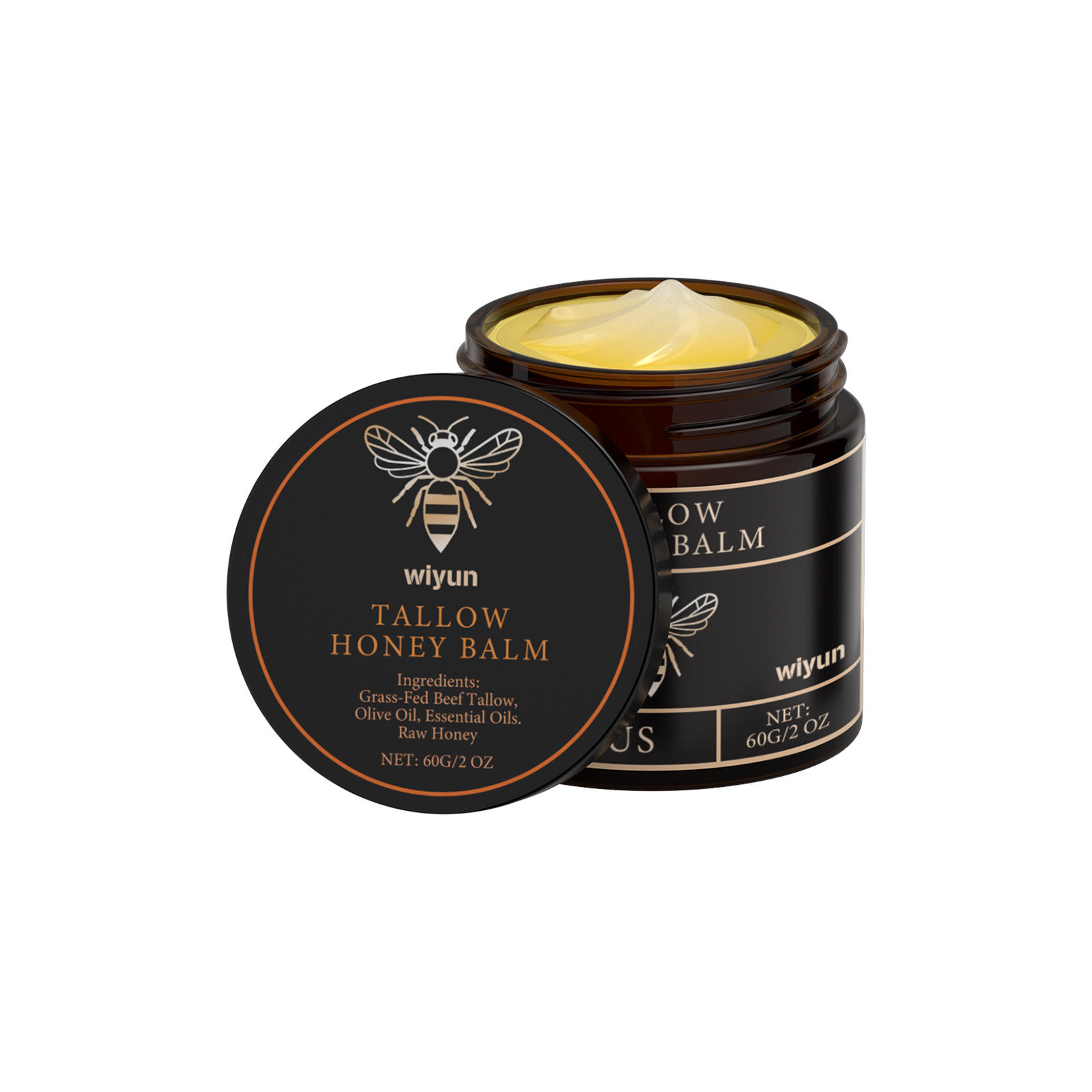 Tallow Honey Moisturizing Cream Gentle Hydrating Nourishing Light Non Sticky Smooth Skin Care Lotion