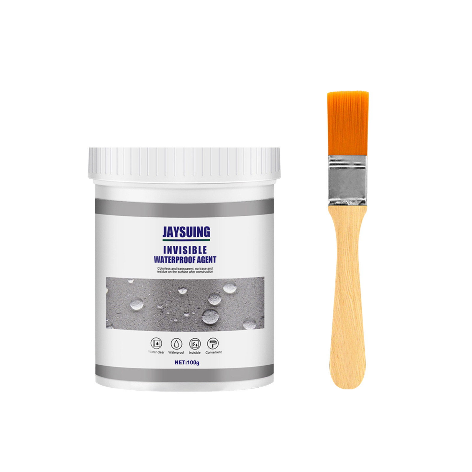 Waterproof Sealant Coating 100g With Brush For Bathroom Kitchen Wall Crack Leak Repair Tile Floor Sealer