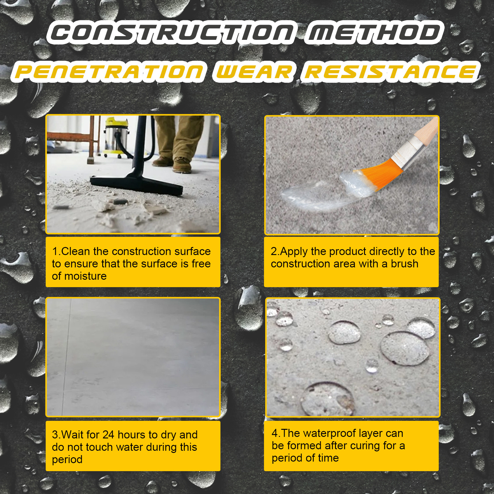 Waterproof Sealant Coating 100g With Brush For Bathroom Kitchen Wall Crack Leak Repair Tile Floor Sealer