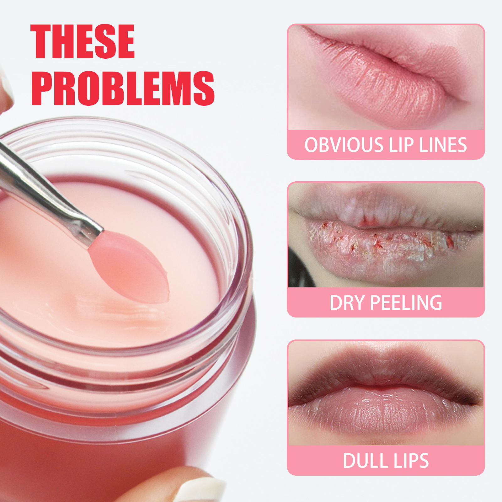 Jelly Lip Mask Moisturizing Hydrating Fine Line Reduction Overnight Lip Care Treatment 1 PCS