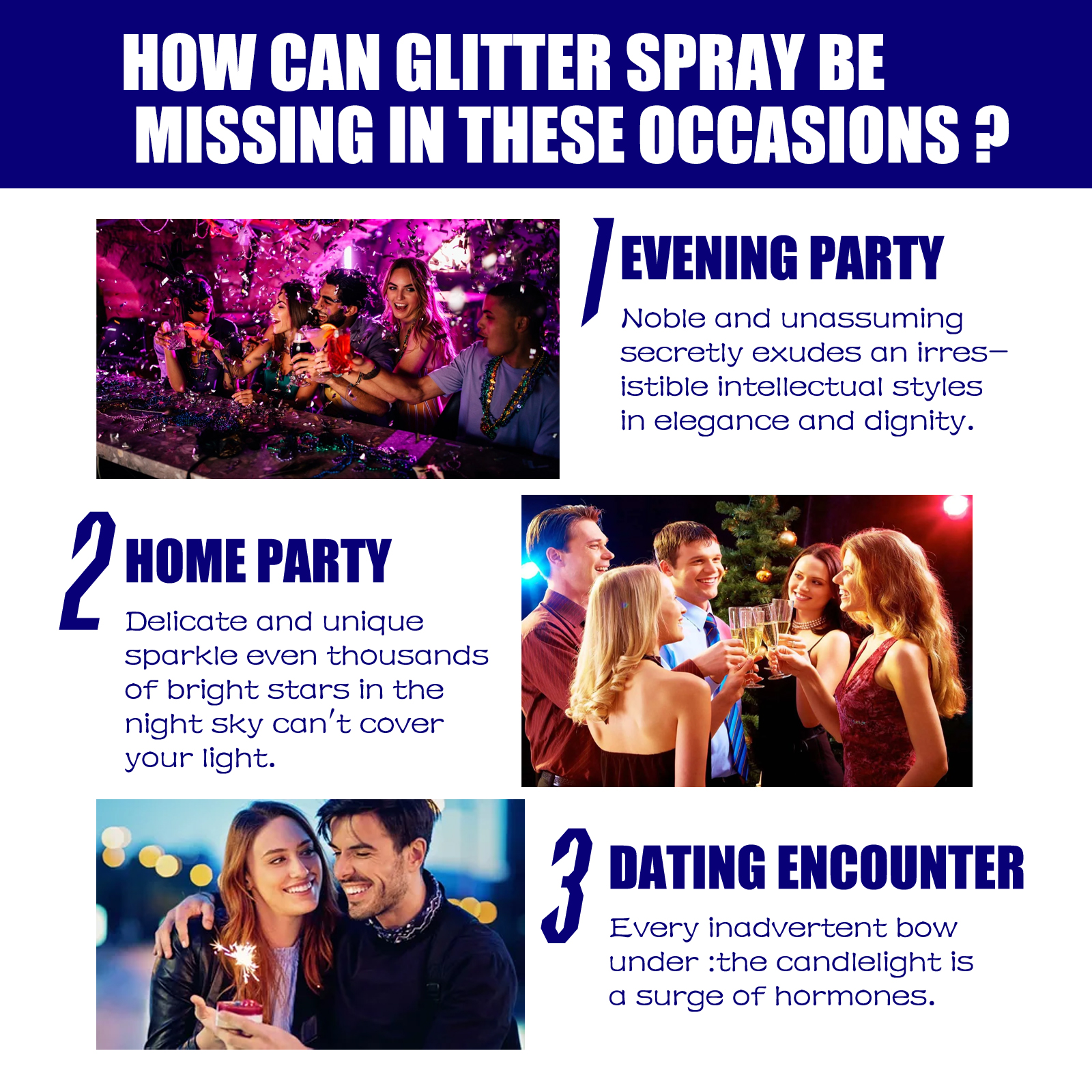 Shimmer Highlighting Spray High Gloss Body Hair Festival Party Makeup Setting Powder Glitter 60ml