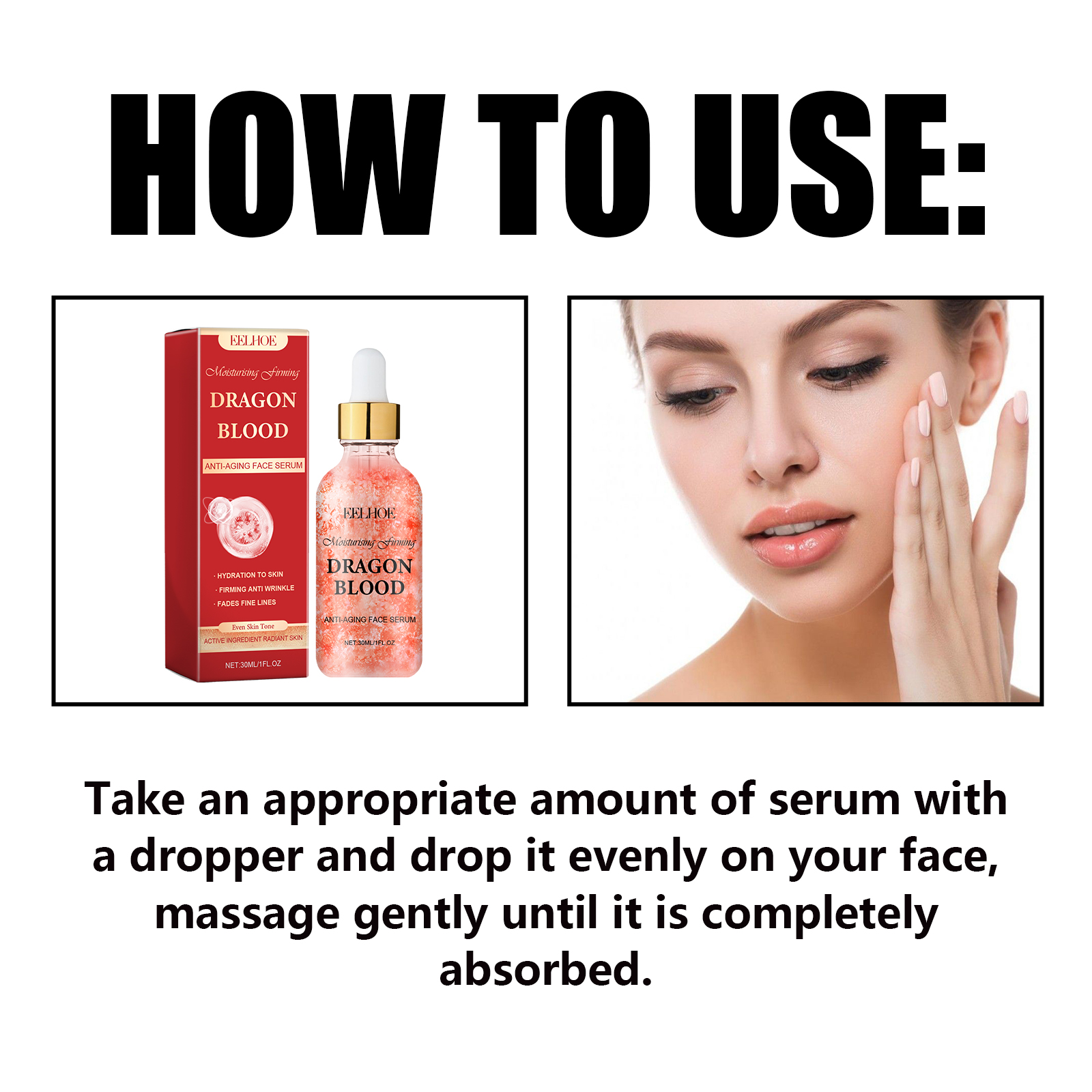 Dragon Blood Facial Essence Hydrating Firming Smoothing For Fine Lines And Even Skin Tone Daily Care