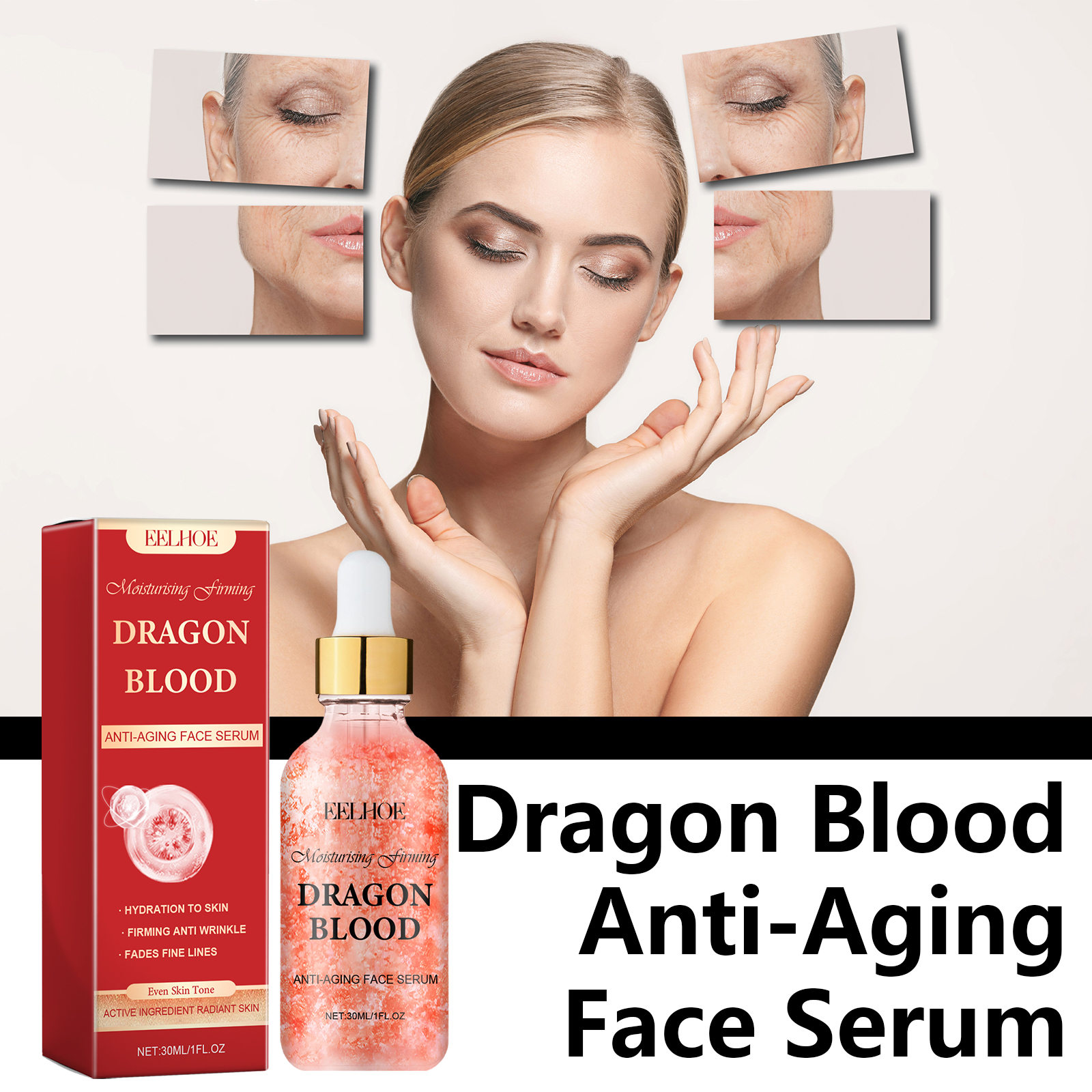 Dragon Blood Facial Essence Hydrating Firming Smoothing For Fine Lines And Even Skin Tone Daily Care