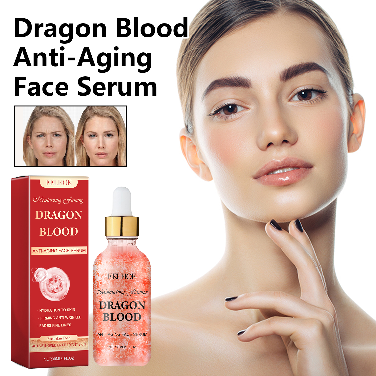 Dragon Blood Facial Essence Hydrating Firming Smoothing For Fine Lines And Even Skin Tone Daily Care