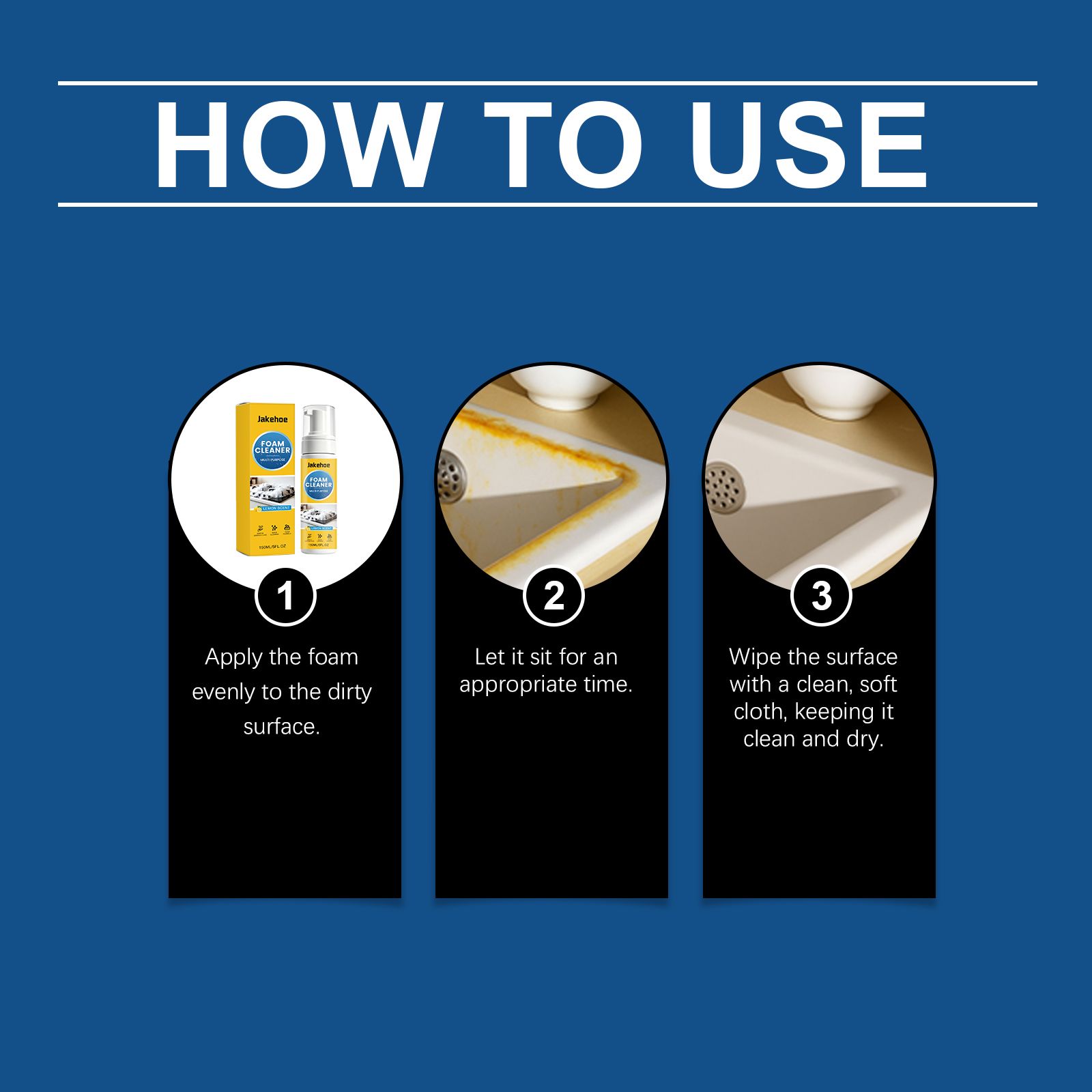 Multi Purpose Foam Cleaner For Kitchen Bathroom And Household Surfaces Daily Cleaning