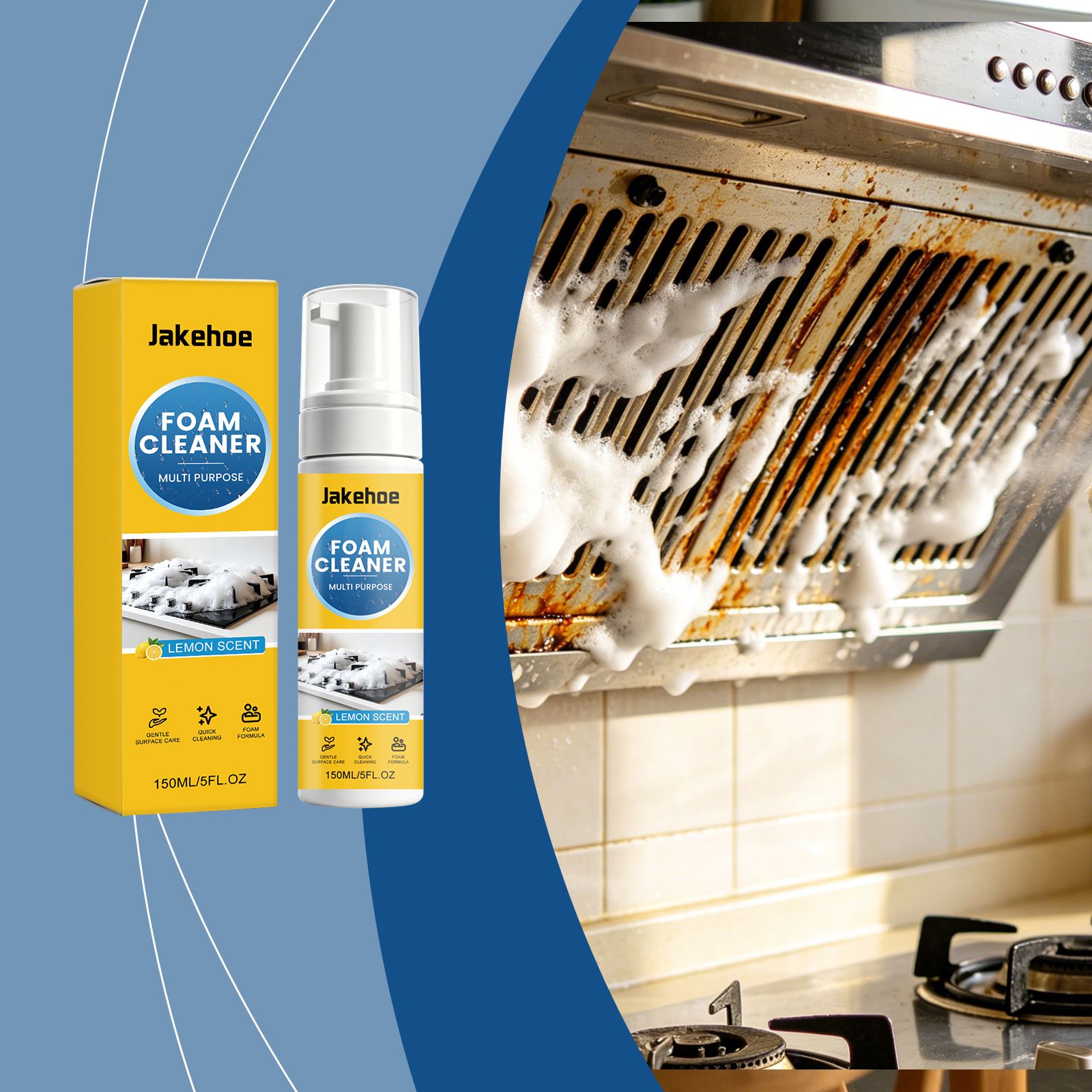 Multi Purpose Foam Cleaner For Kitchen Bathroom And Household Surfaces Daily Cleaning