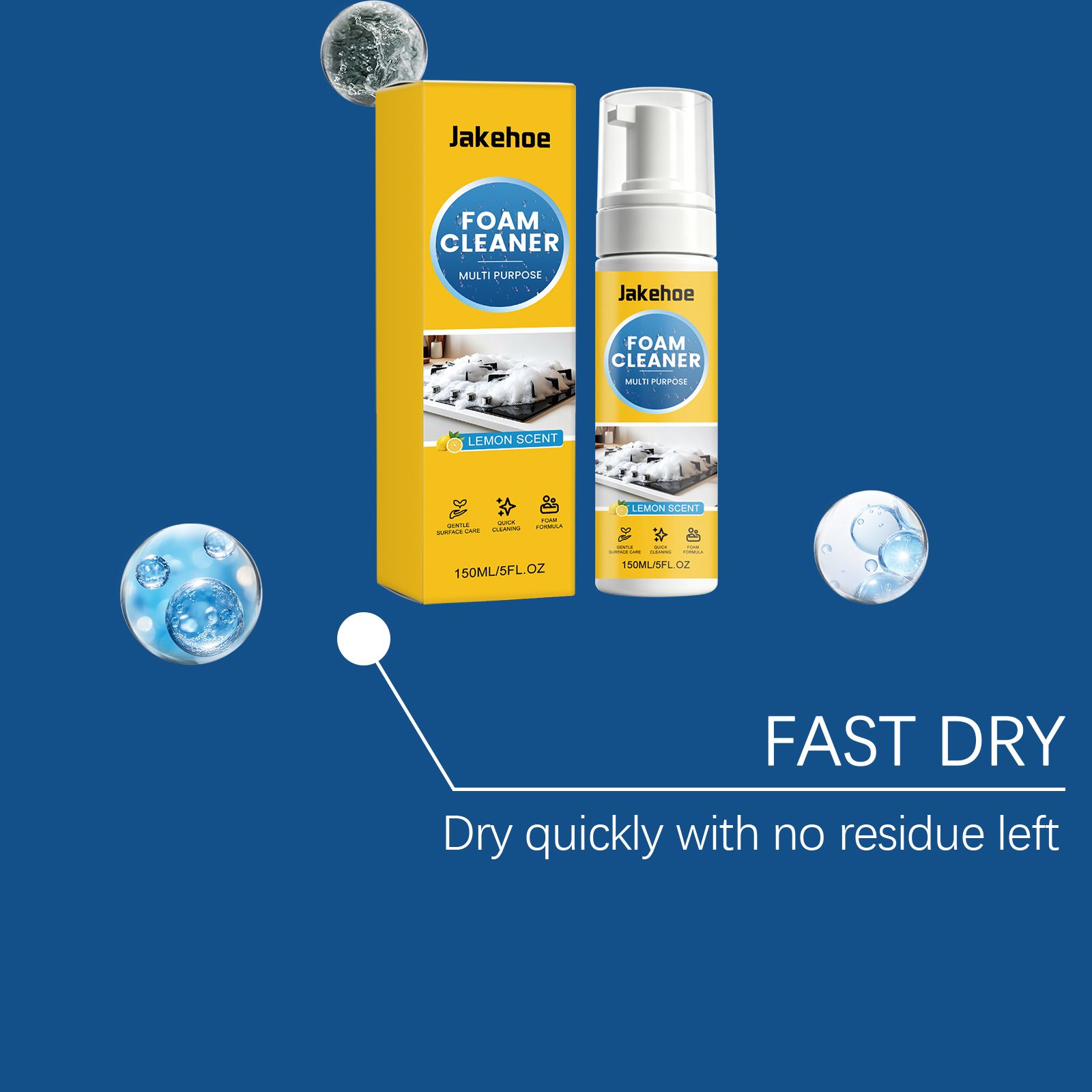 Multi Purpose Foam Cleaner For Kitchen Bathroom And Household Surfaces Daily Cleaning