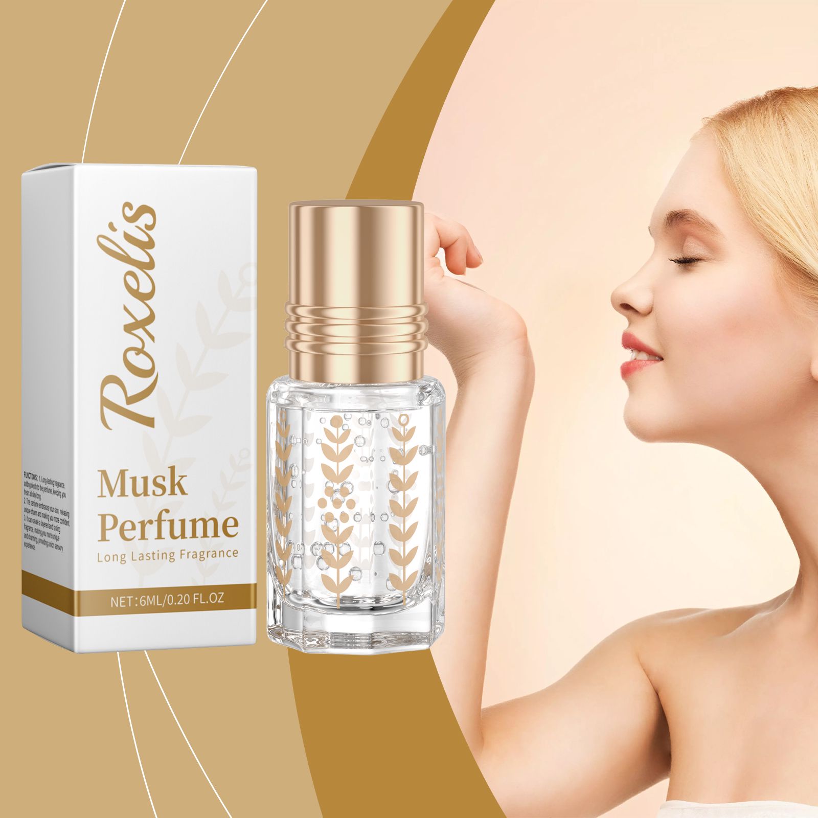 Musk Roll On Perfume Fresh Floral Long Lasting For Daily Wear And Dating