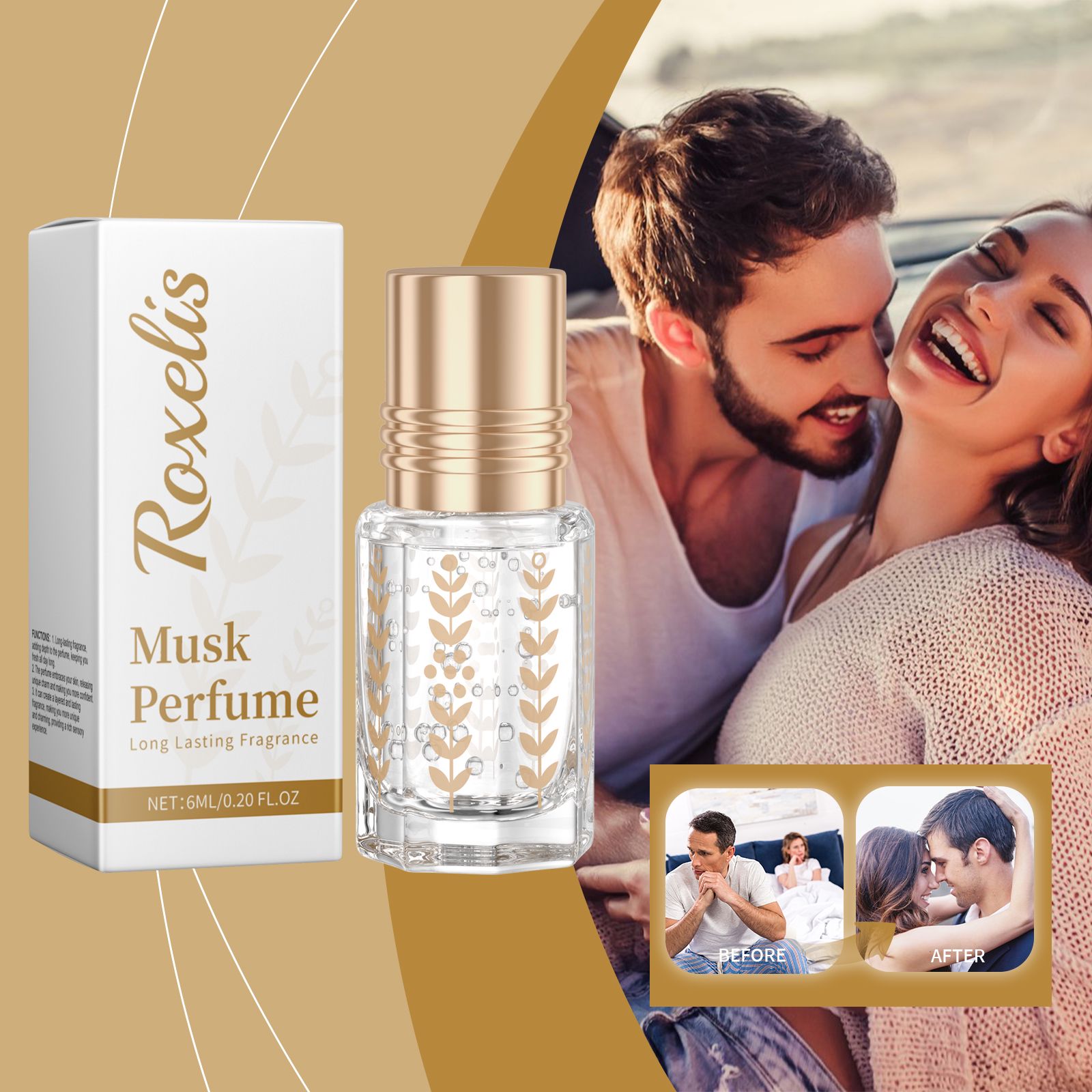 Musk Roll On Perfume Fresh Floral Long Lasting For Daily Wear And Dating