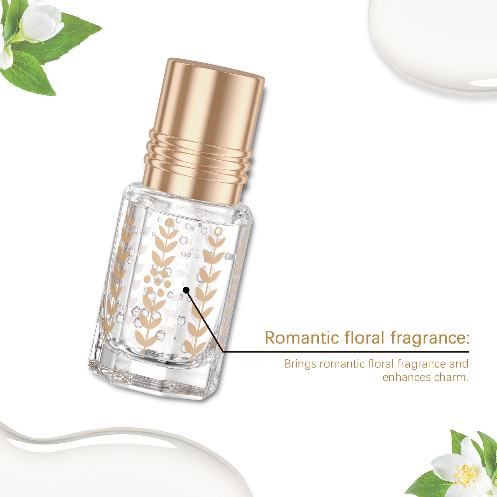 Musk Roll On Perfume Fresh Floral Long Lasting For Daily Wear And Dating
