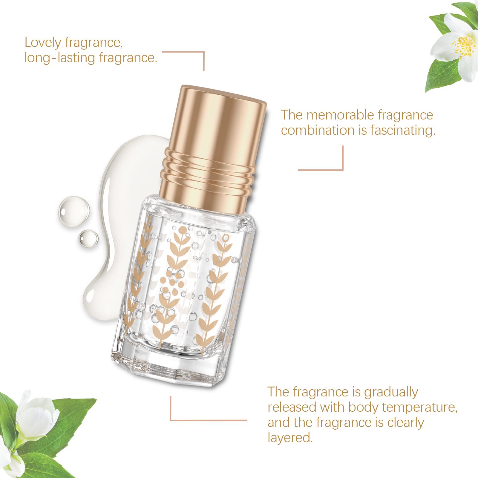 Musk Roll On Perfume Fresh Floral Long Lasting For Daily Wear And Dating