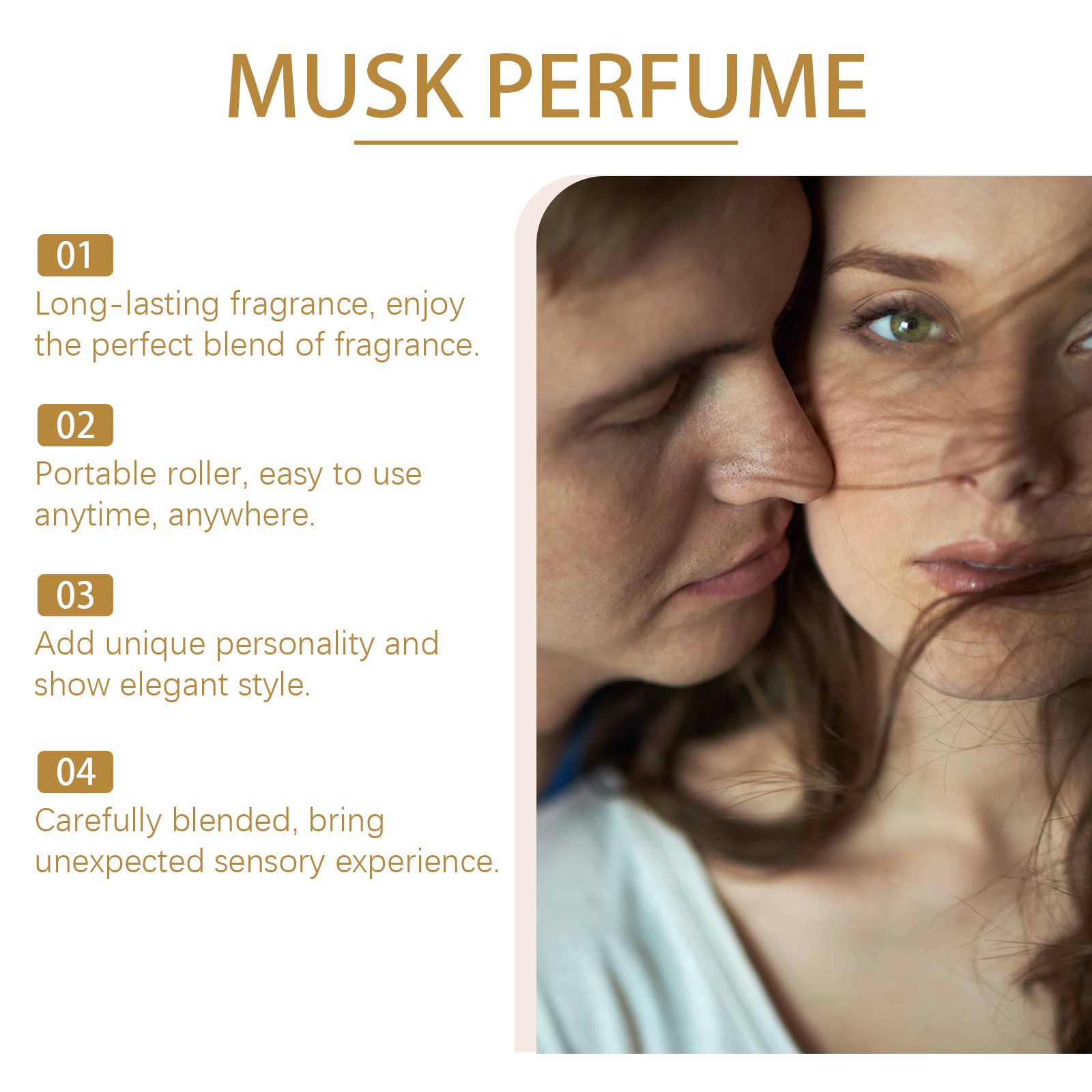 Musk Roll On Perfume Fresh Floral Long Lasting For Daily Wear And Dating