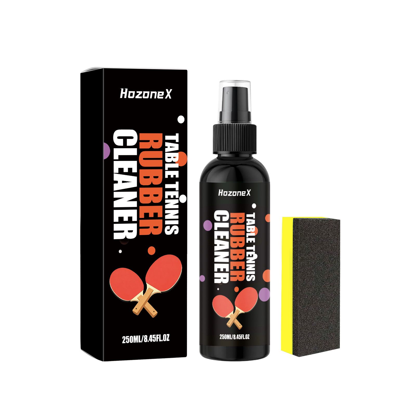 Table Tennis Racket Cleaner Spray For Rubber Surface Stain Removal And Daily Care