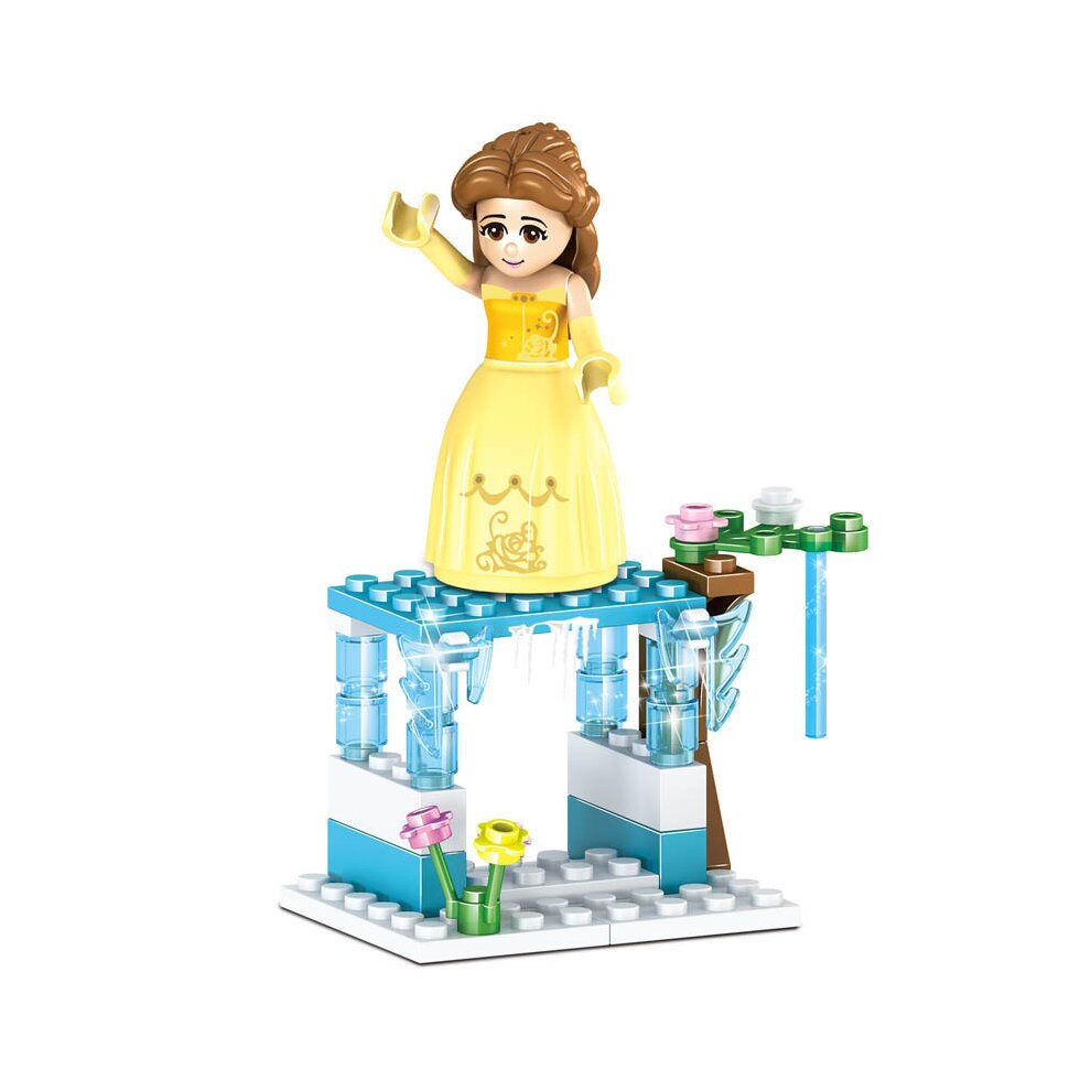 8 in1 Mermaid Ice Girl Castle Minifigures Compatible Toys Fit Lego