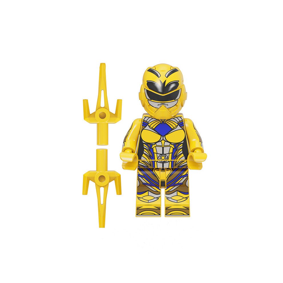 7Pcs Mighty Morphin Power Rangers Building Block Minifigures Toys Fit Lego