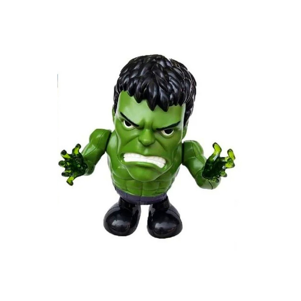 (Action Figure Dance Super Hero Robot Toy Dancing Music Lights For Kids Gift - Hulk) Act