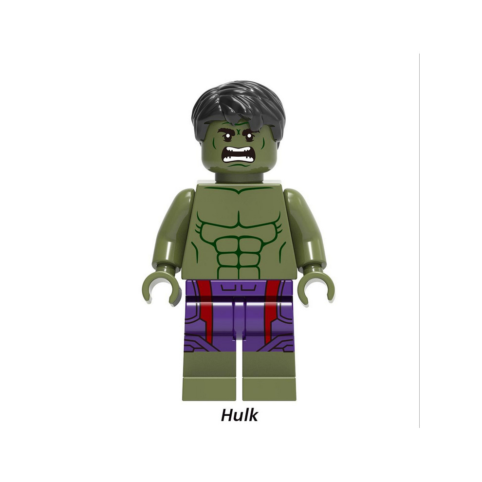 8PCS Superheroes Hulk Superman Mini figures Building Block Toy XMAS