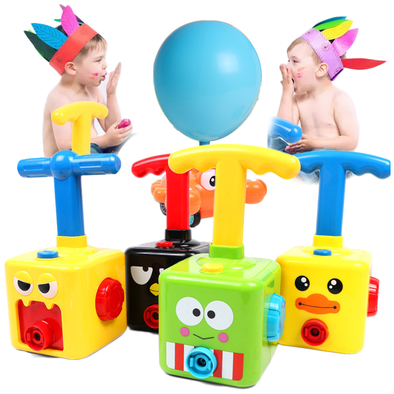 (Monster) Inertia Balloon Powered Car Toys Aerodynamics Education Science Experiment Puzzle Fun balloons birthday educational popular toys Christmas Gift for Kids