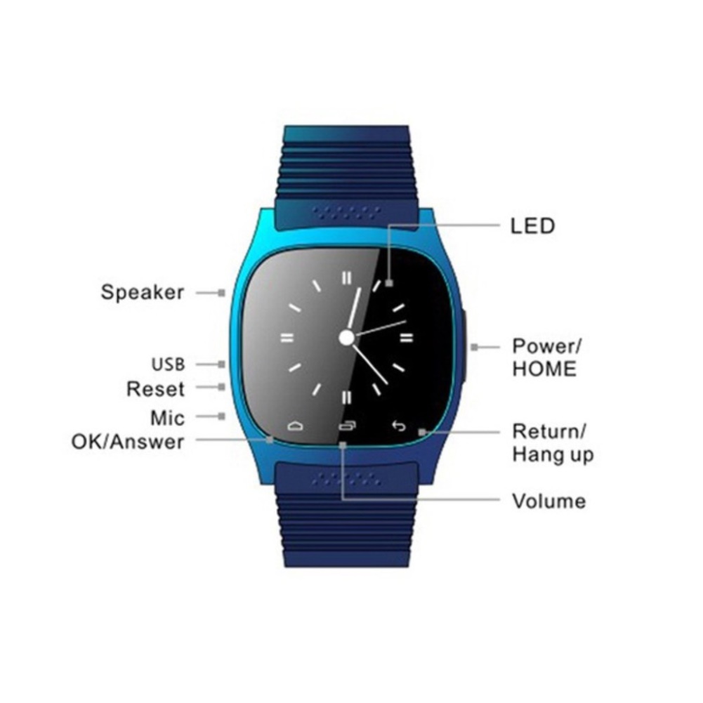 Smartwatch For Men Women Fashion Music Bluetooth Smart Watch Daily Waterproof LED Display Smart Clock White