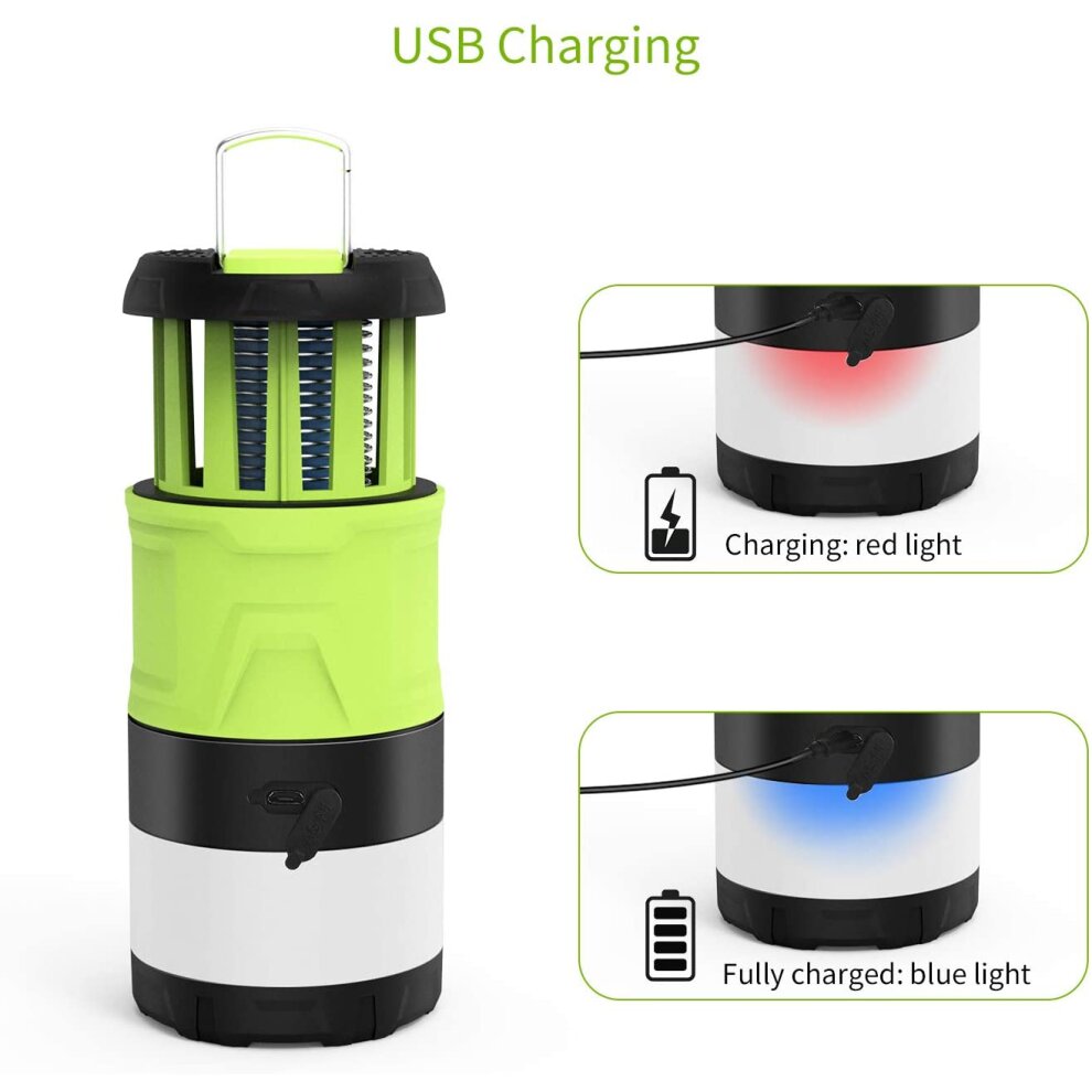 LED Camping Lantern Insect Killer Camping Lamp With 2000 mAh Rechargeable Bttery