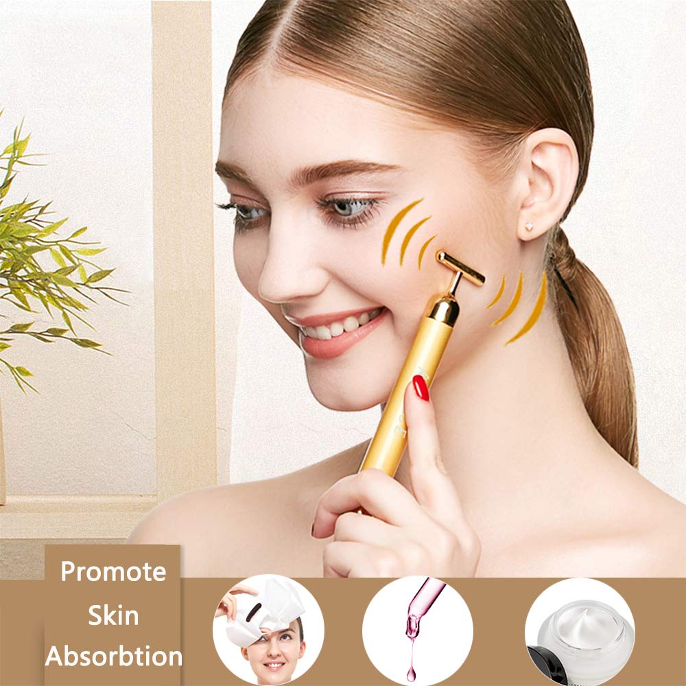 2 IN 1 Face Massager Instant Face Lift Anti Wrinkles Roller Massager T Shape Massager
