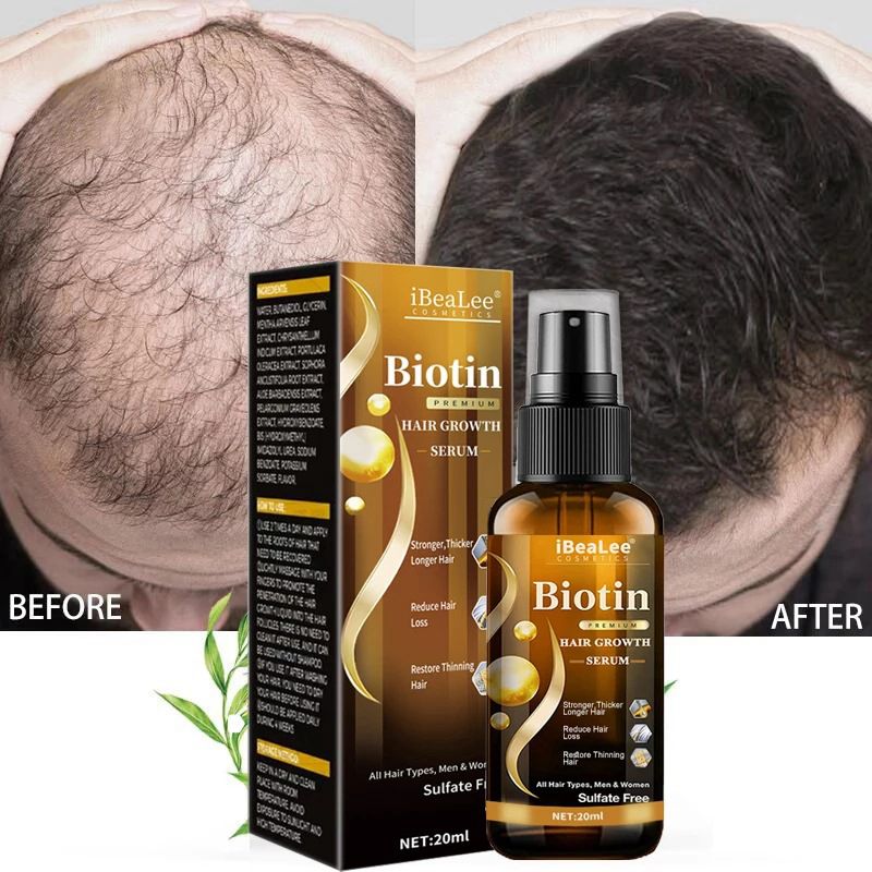 IBeaLee Biotin Hair Growth Booster Serum Hair Beard Serum Spray