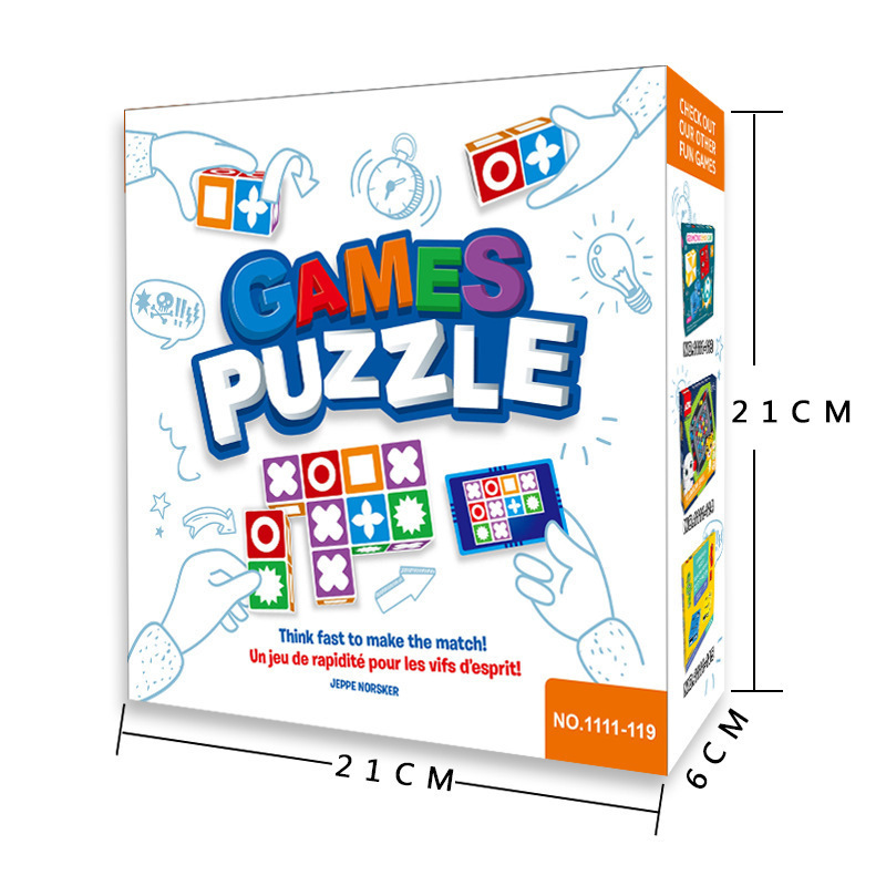 Match Masters Madness Puzzle Game Educational Matching Pattern Family Board Game