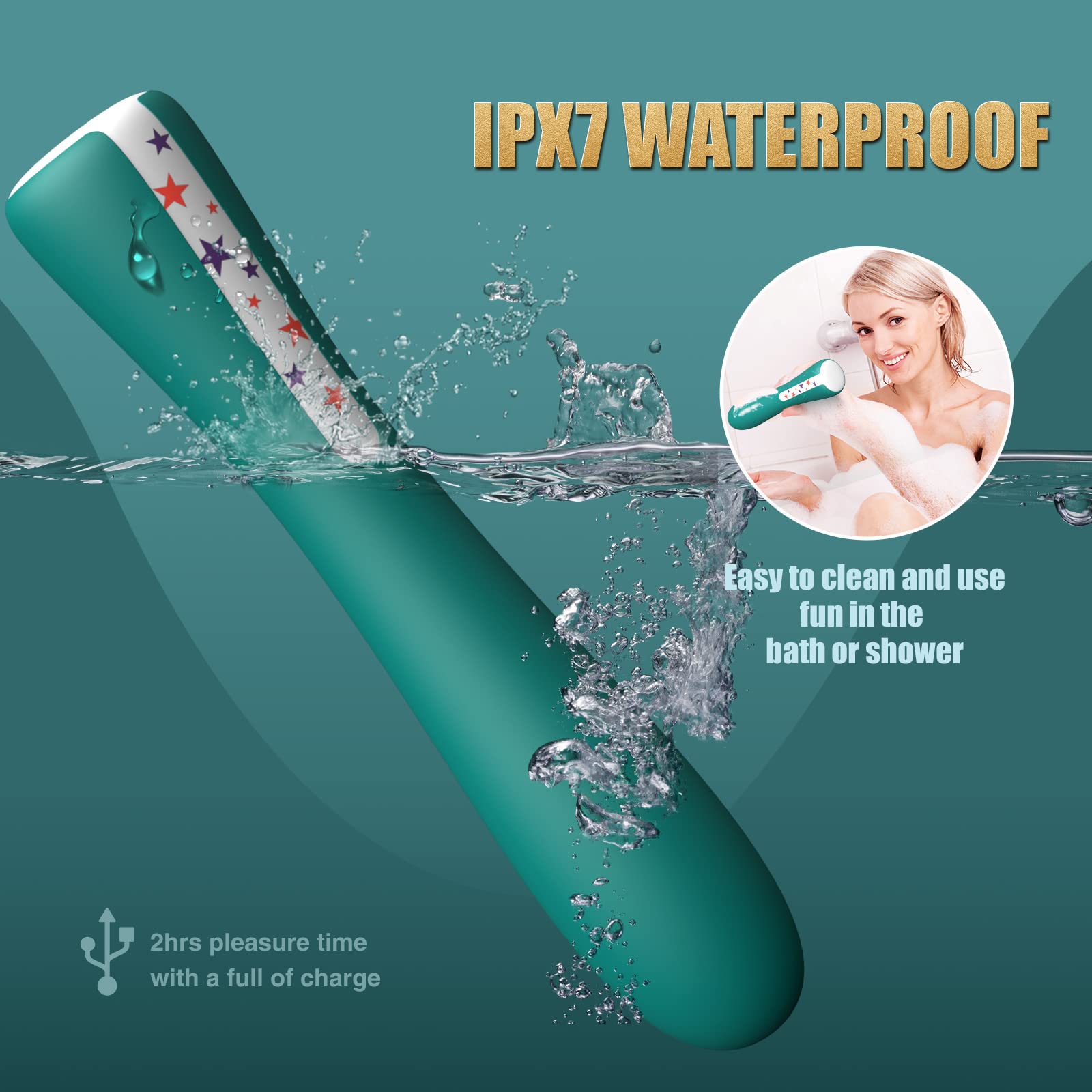 G-Spot Vibrator for Women Sex Toys Dildo Clitoral Vibrators 11 Powerful Vibrations and Bendable Head for Precision Stimulation Adult Toy for Couples