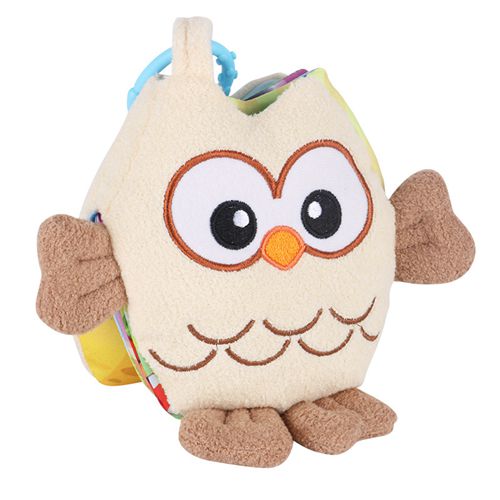 Owl Stuffed Doll Plush Toy Early Education Cloth Book Creative Birthday Gift for Kids