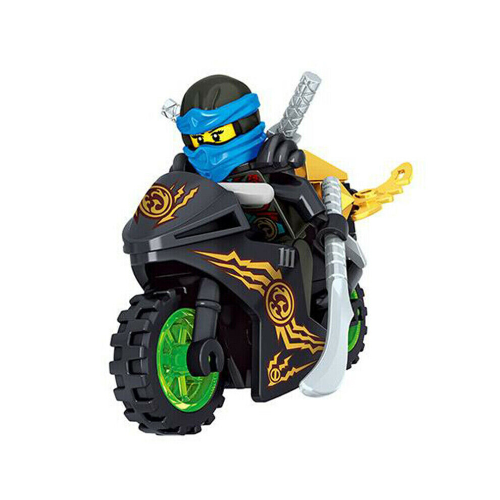 8Pcs Ninjago Motorcycle Minifigures Ninja Mini Figures Fits Blocks Toy